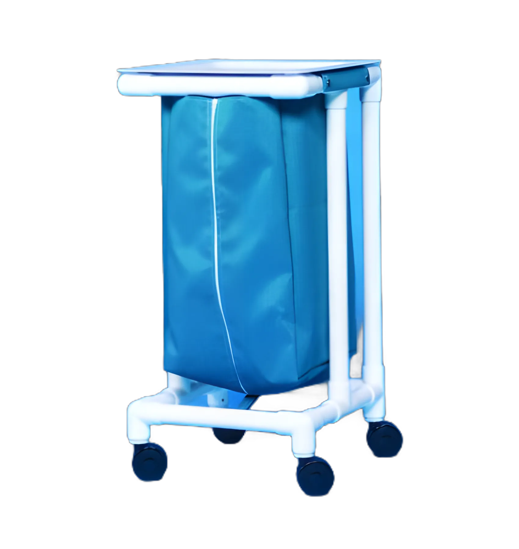 Single Hamper with Bag Select 4 Casters 39 gal. - ELH-01-ZF - 1