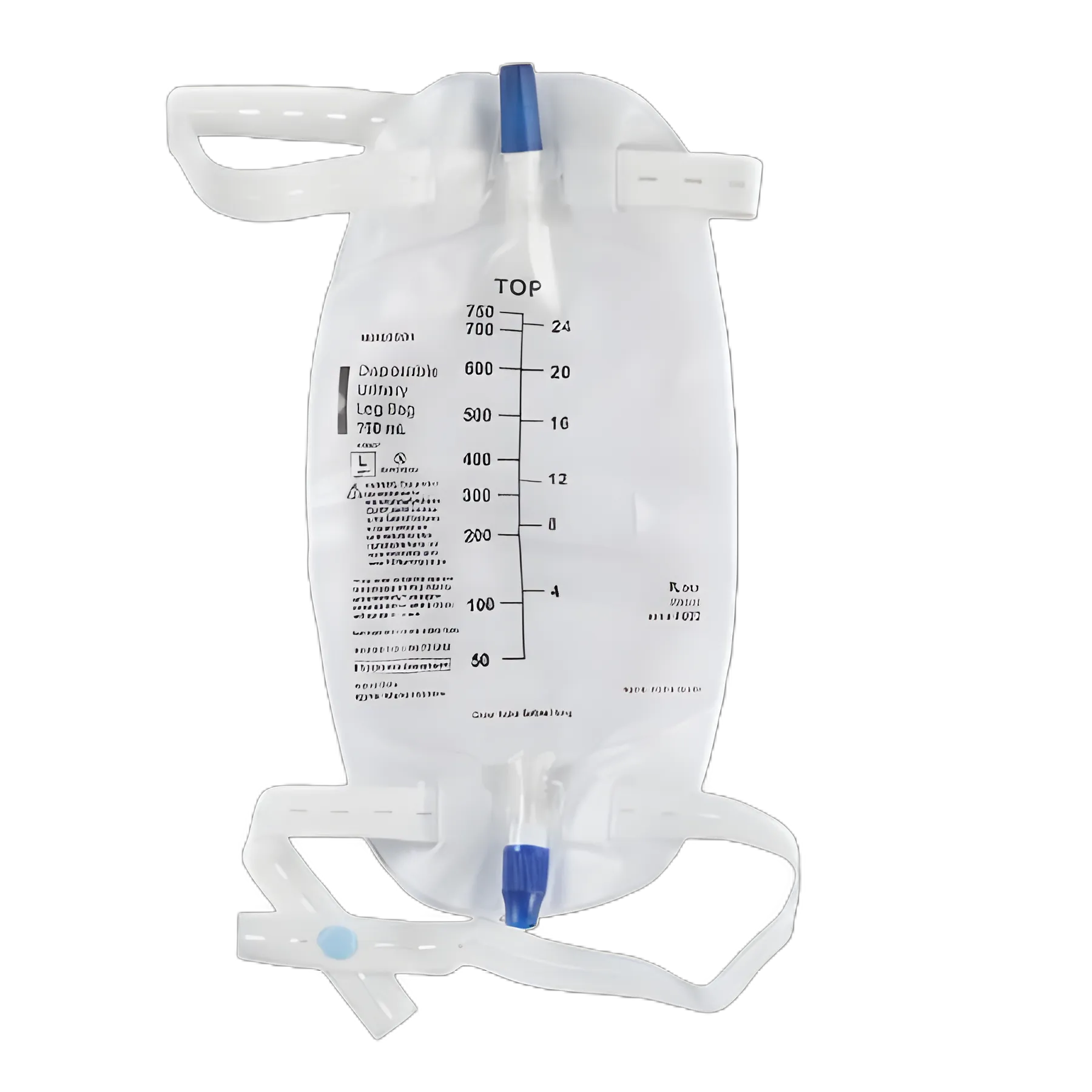Urinary Leg Bag McKesson Anti-Reflux Valve Sterile 750 mL Vinyl