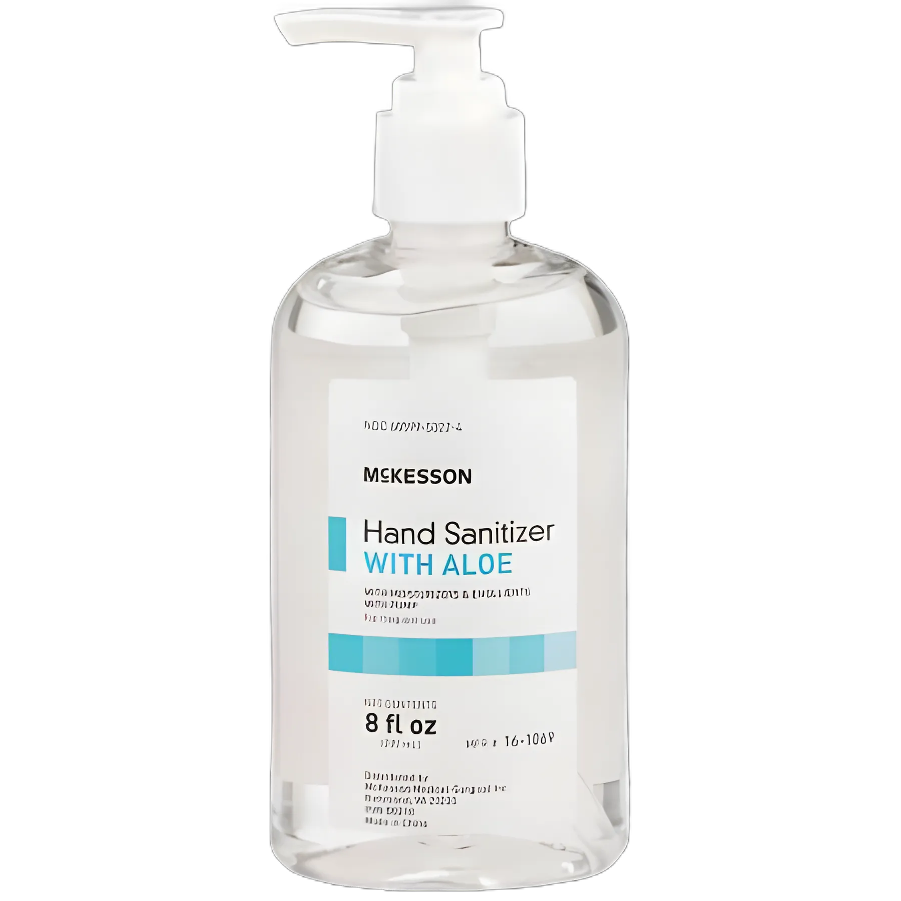 Hand Sanitizer with Aloe McKesson 8 oz. Ethyl Alcohol Gel Pump Bottle