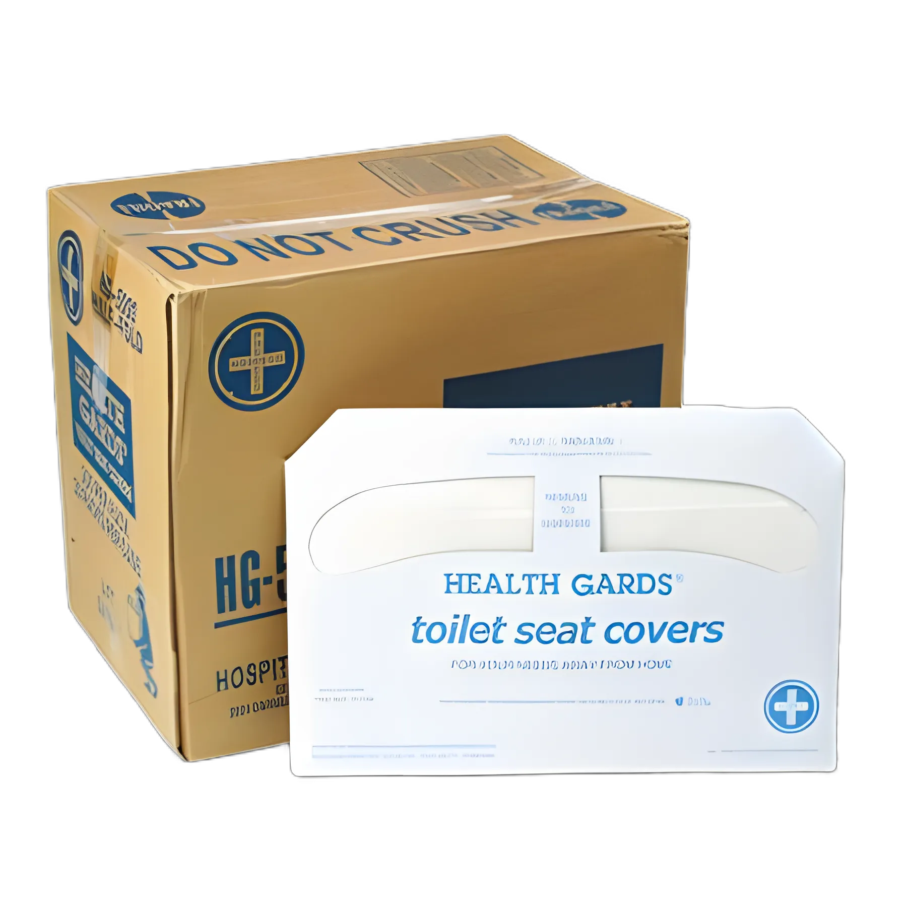 Health Gards Toilet Seat Covers, 14.25 x 16.5, White, 250 Covers/Pack, 20 Packs/Carton