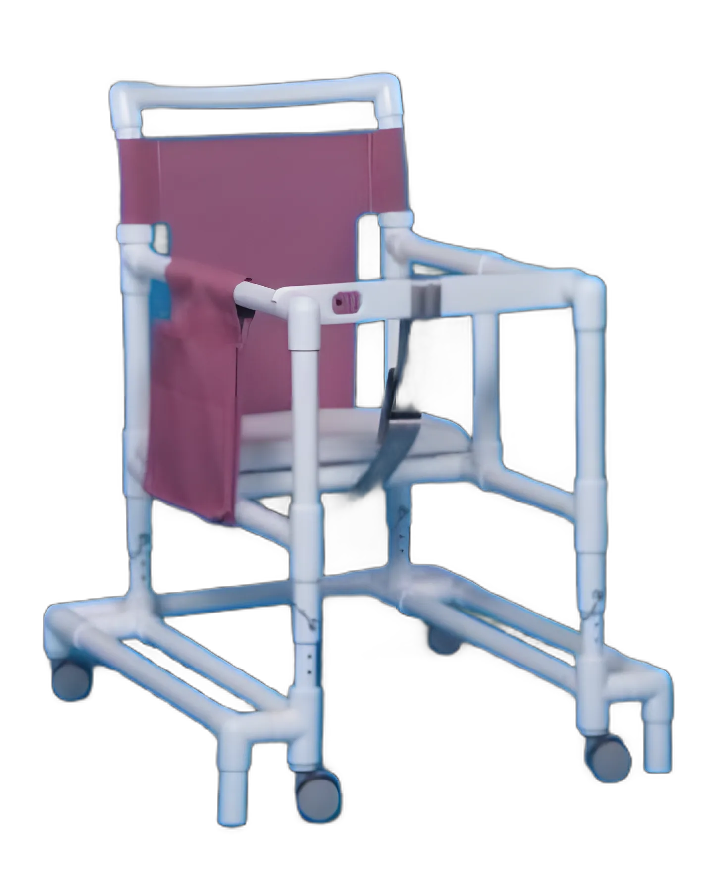 Walker with Wheels Adjustable Height Ultimate PVC Frame 300 lbs. Weight Capacity 29 to 35 Inch Height - ULT99-WINEBERRY