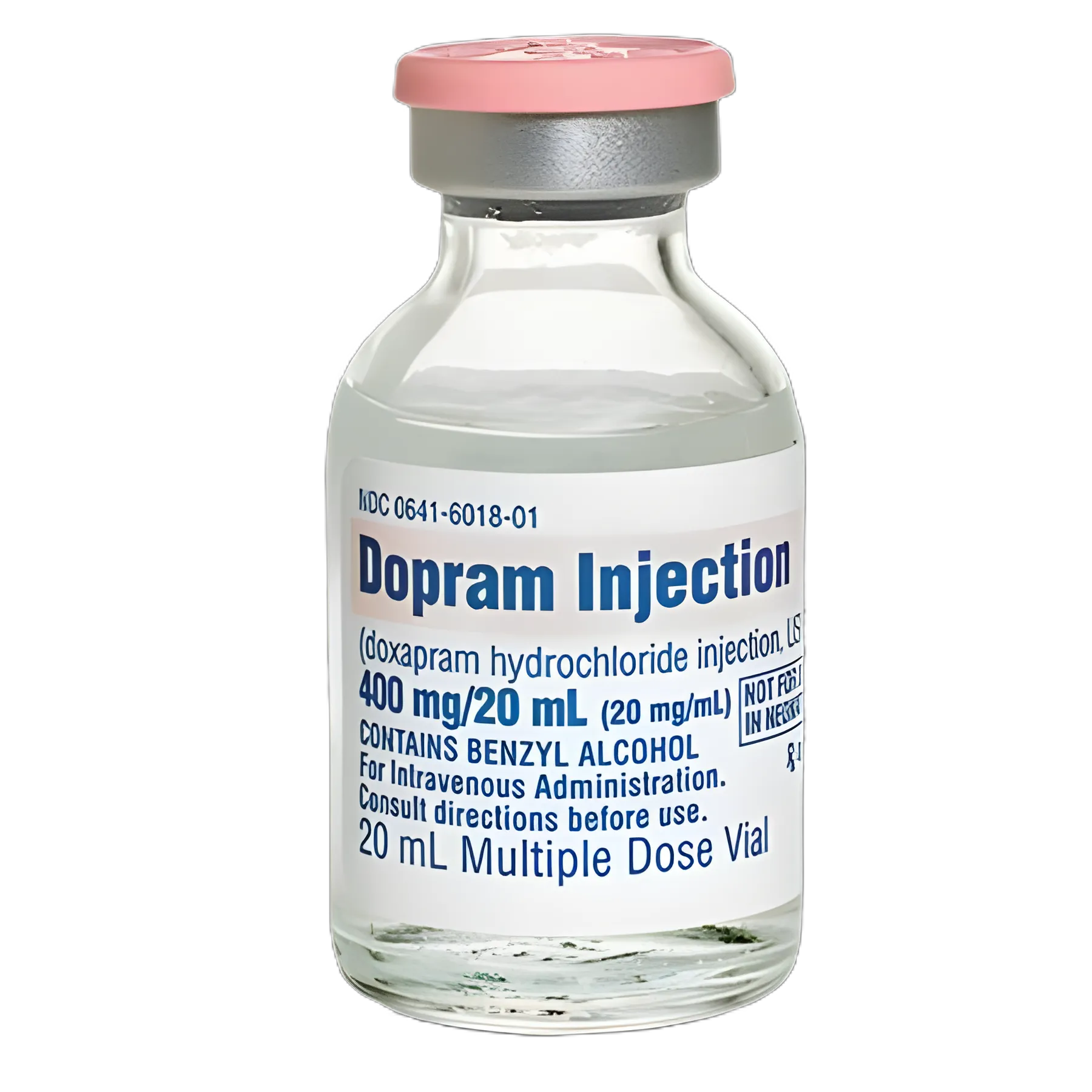 Doxapram HCl 20 mg/mL Injection for Respiratory Stimulation - 20 mL Vial
