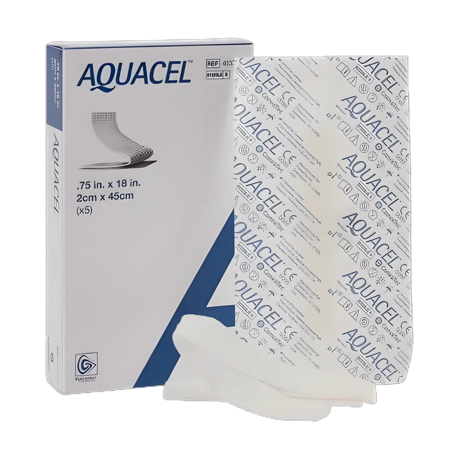 Gelling Fiber Wound Dressing Aquacel® Ribbon 3/4 X 18 Inch Ribbon Sterile