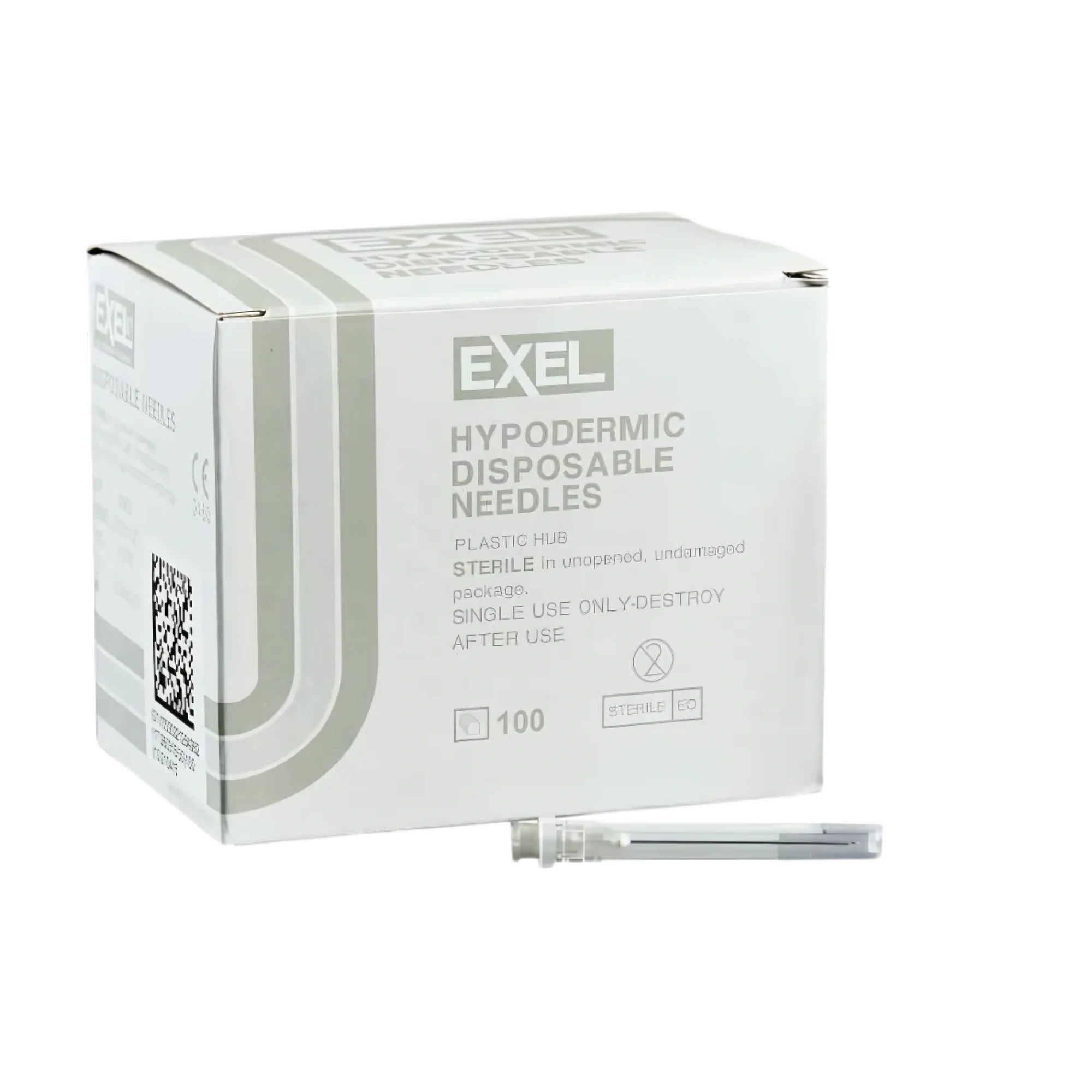 Hypodermic Needle EXELInt® 1 Inch Length 20 Gauge Regular Wall Without Safety