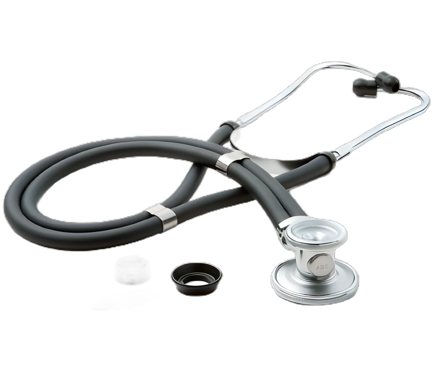 Sprague Stethoscope Adscope® 641 Black 2-Tube 21 Inch Tube Double Sided Chestpiece