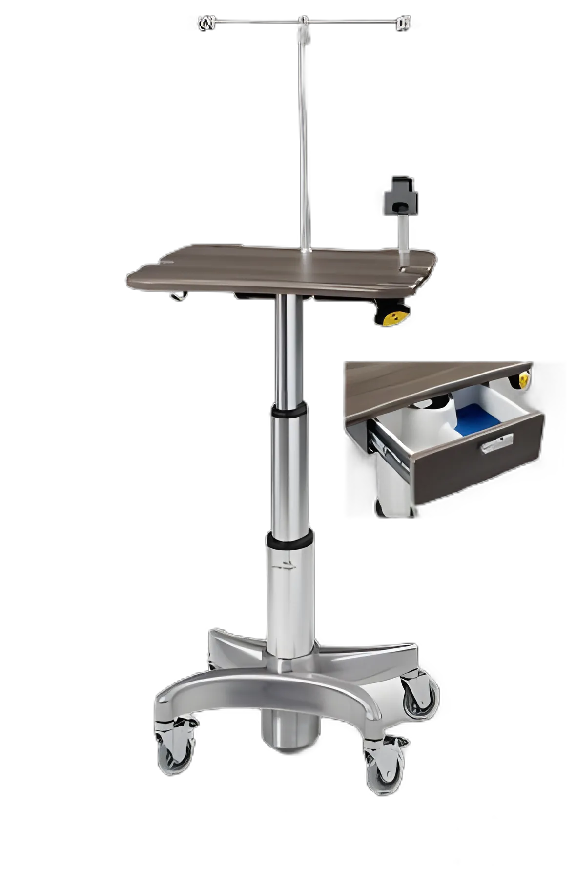 Midmark Workstation Procedure Workstation - Aluminum, No Drawers/Shelves