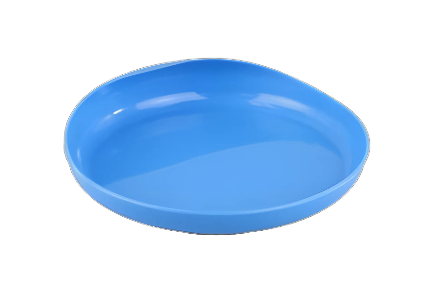 Scoop Plate FabLife™ Blue Reusable Plastic 6-3/4 Inch Diameter X 4 Inch Height