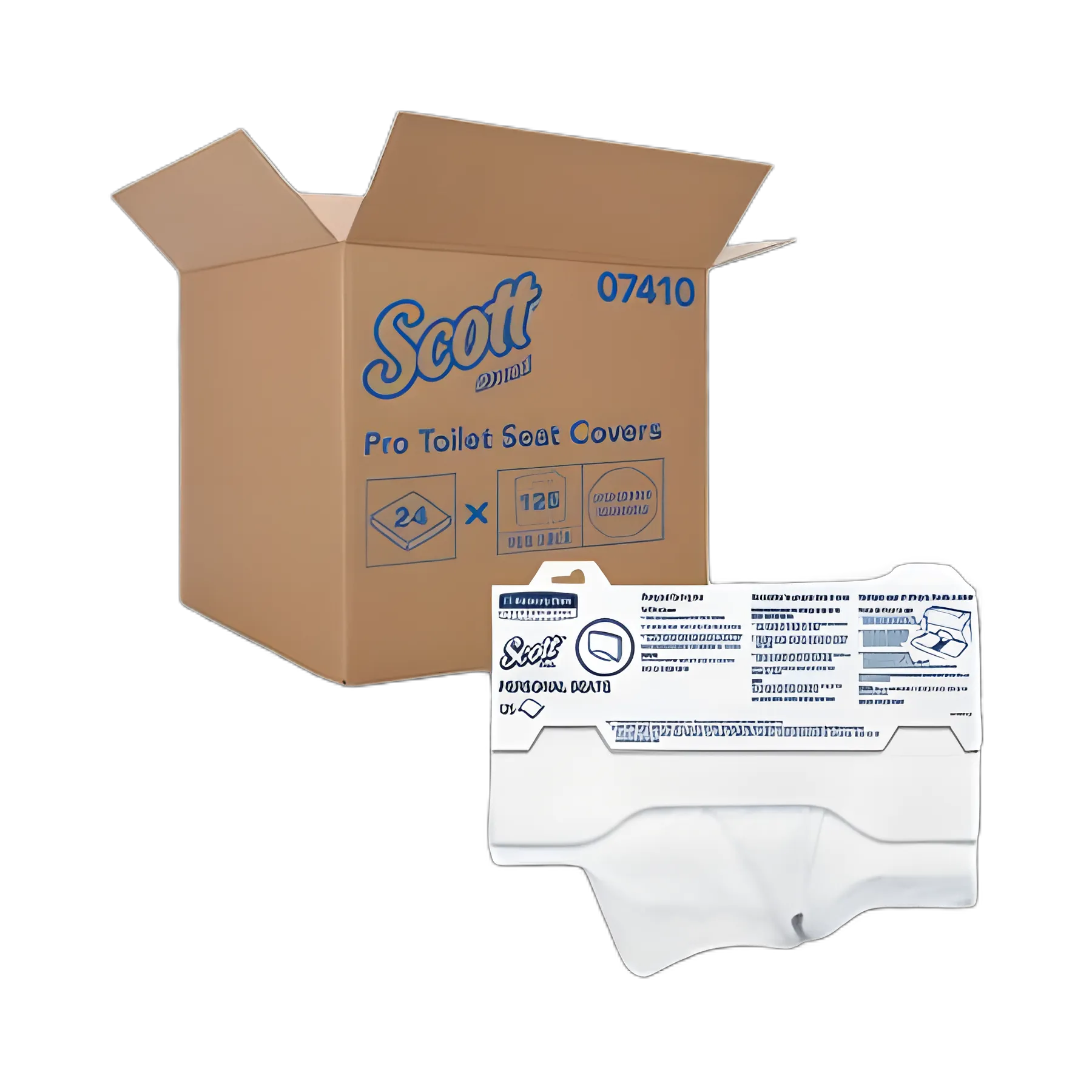 Personal Seats Sanitary Toilet Seat Covers, 15 x 18, White, 125/Pack, 24 Packs/Carton