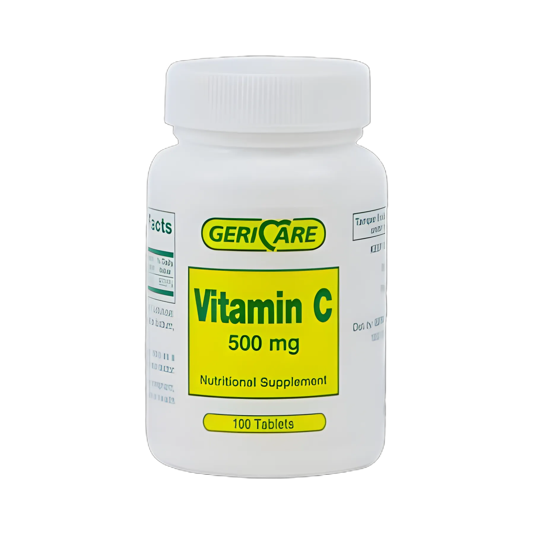 Vitamin C Supplement Geri-Care® Ascorbic Acid 500 mg Strength Tablet 100 per Bottle