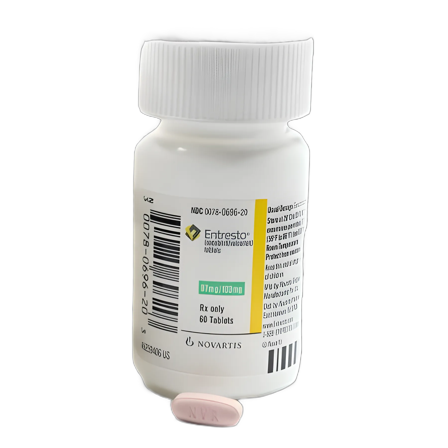 Entresto Sacubitril/Valsartan 97mg-103mg for Heart Failure Treatment