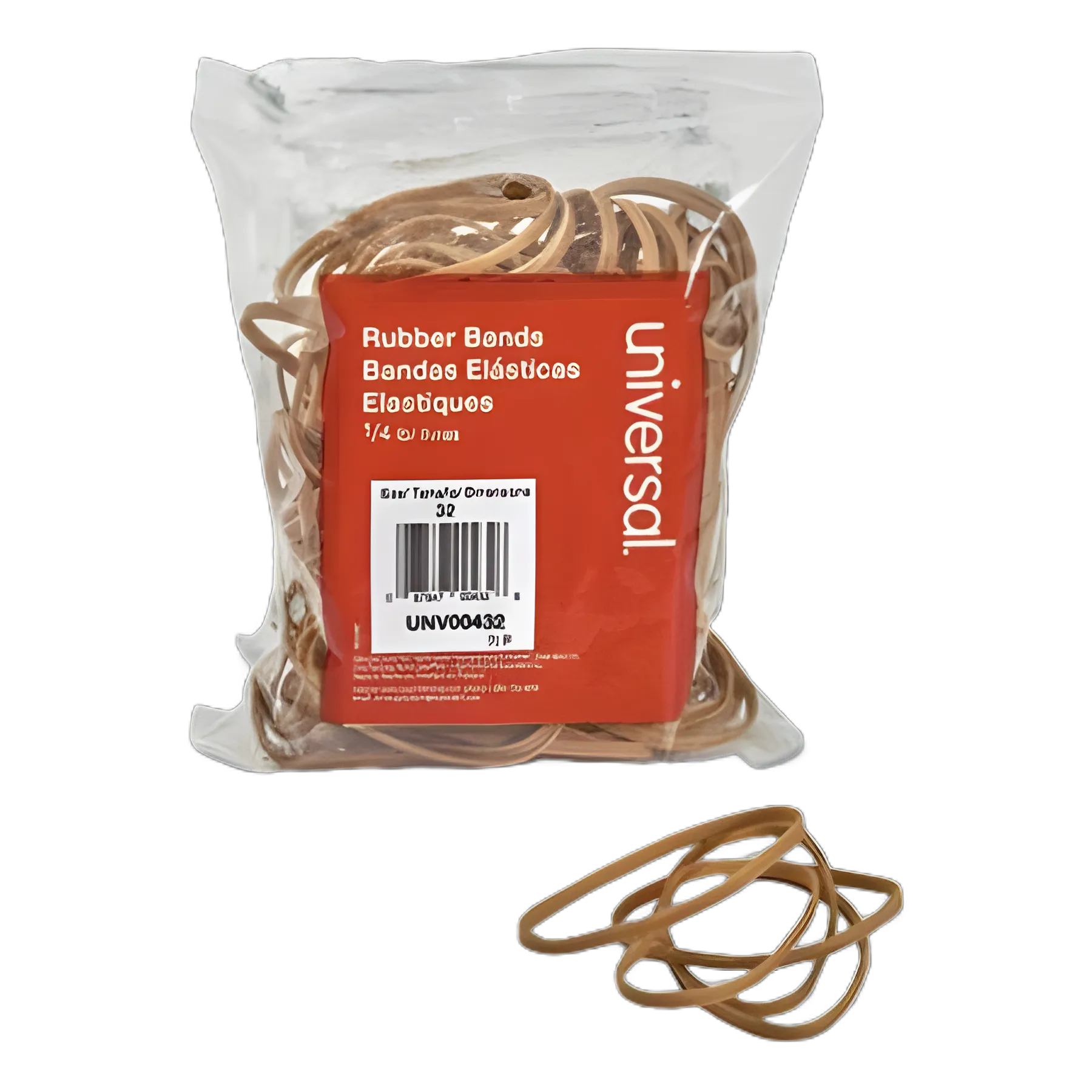 Rubber Bands, Size 32, 0.04" Gauge, Beige, 4 oz Box, 205/Pack
