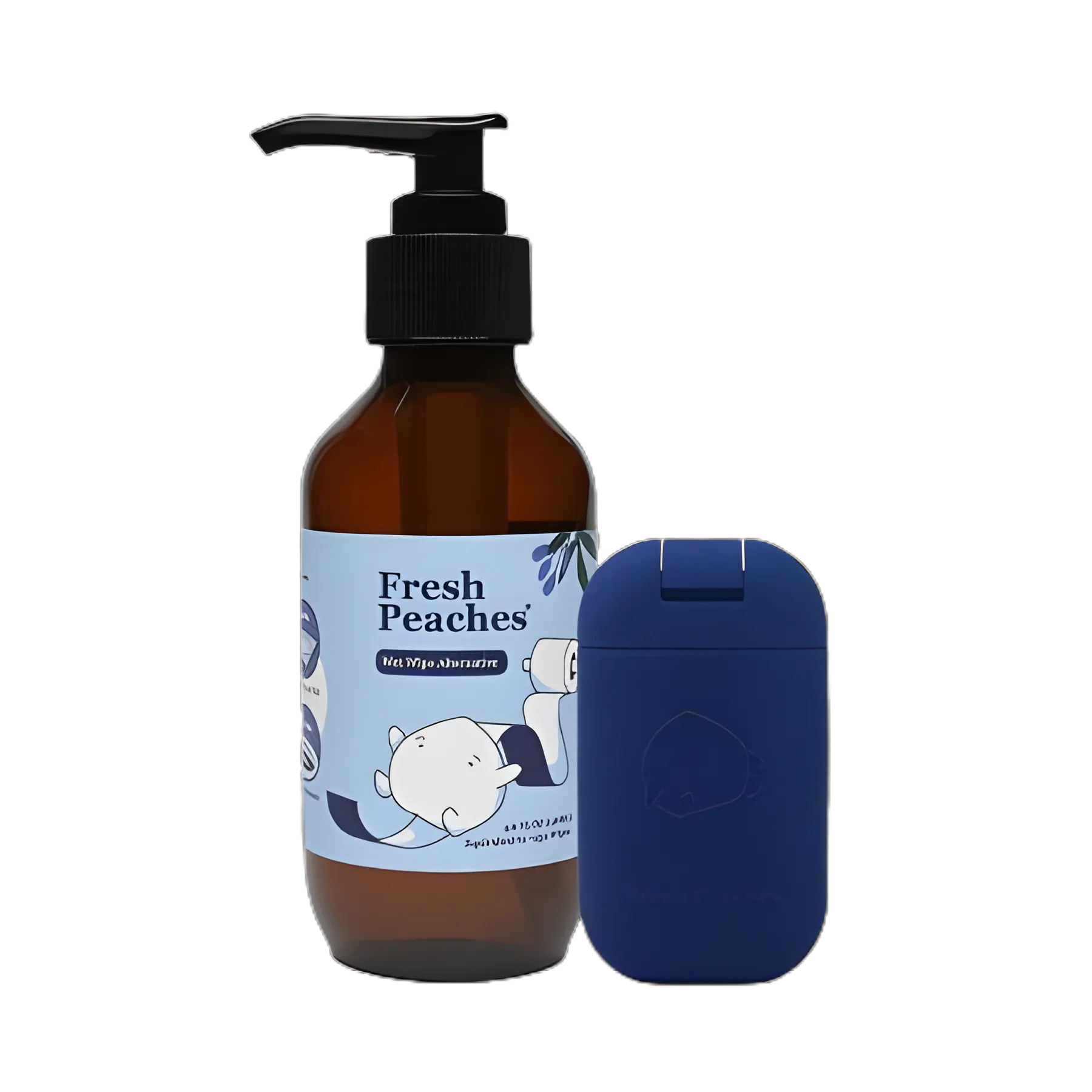 Toilet Paper Gel Starter Set Fresh Peaches® For Toilet Paper - WIPSTARTERBLU