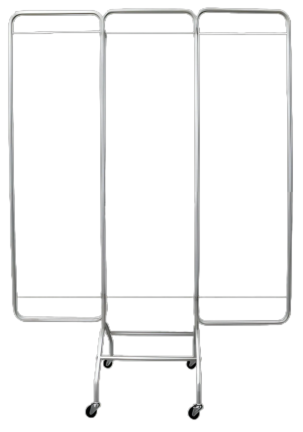 Privacy Screen Frame Folding 3-Panel Aluminum