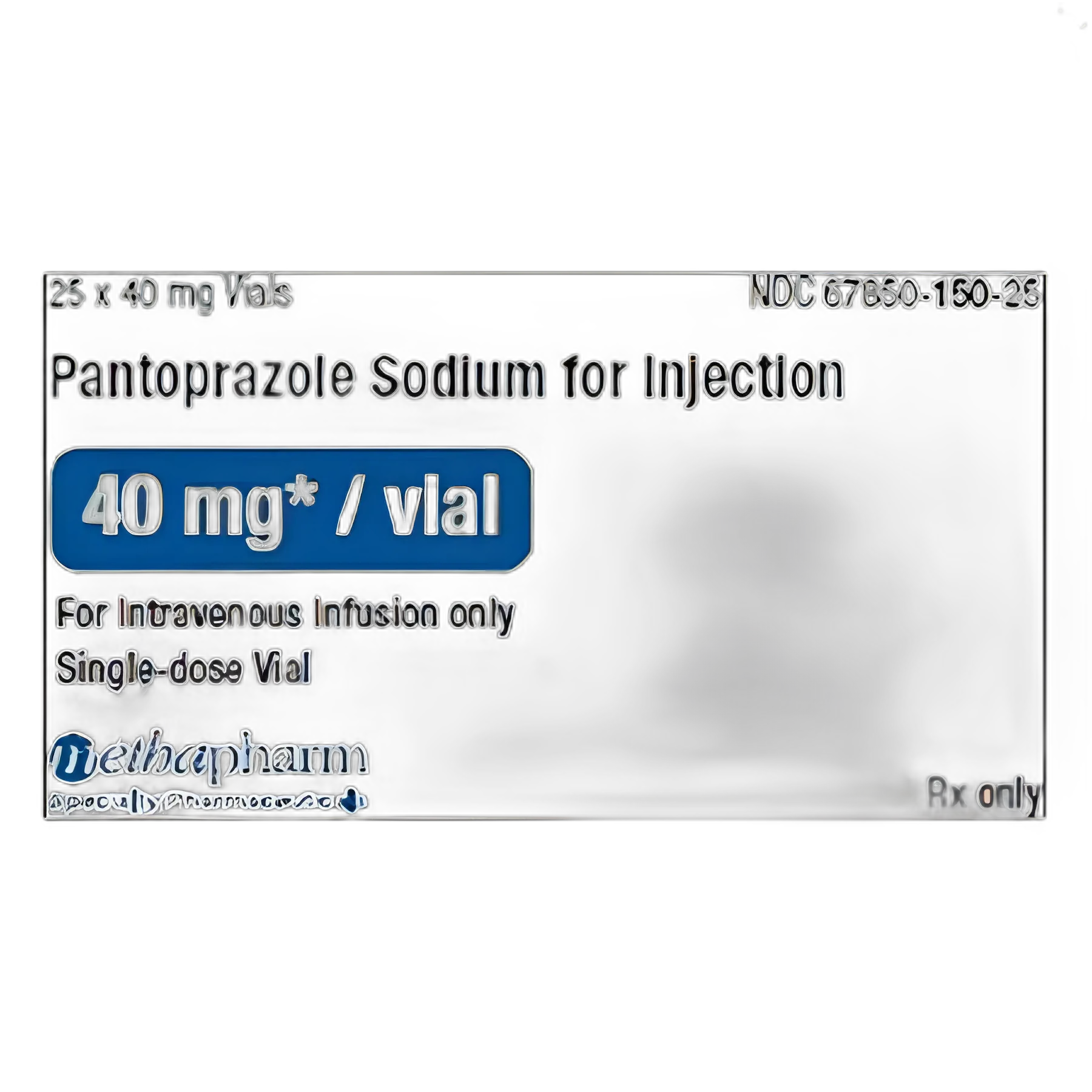 Pantoprazole Sodium 40 mg Injection Single-Dose Vial 25 Vials