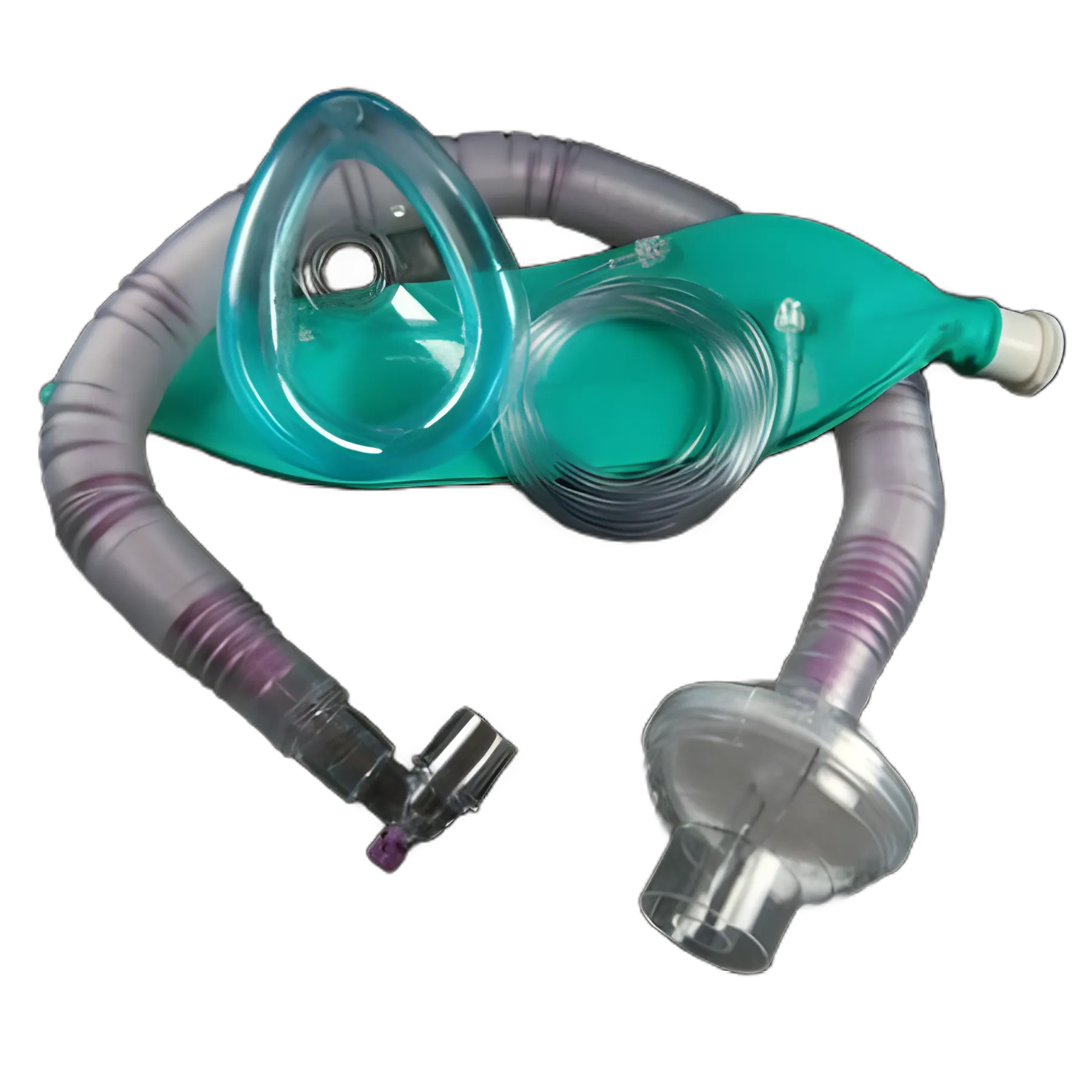 Universal Flex2® Anesthesia Breathing Circuit Coaxial Tube 60 Inch Tube Single Limb Adult 3 Liter Bag Single Patient Use - D365-8021Z