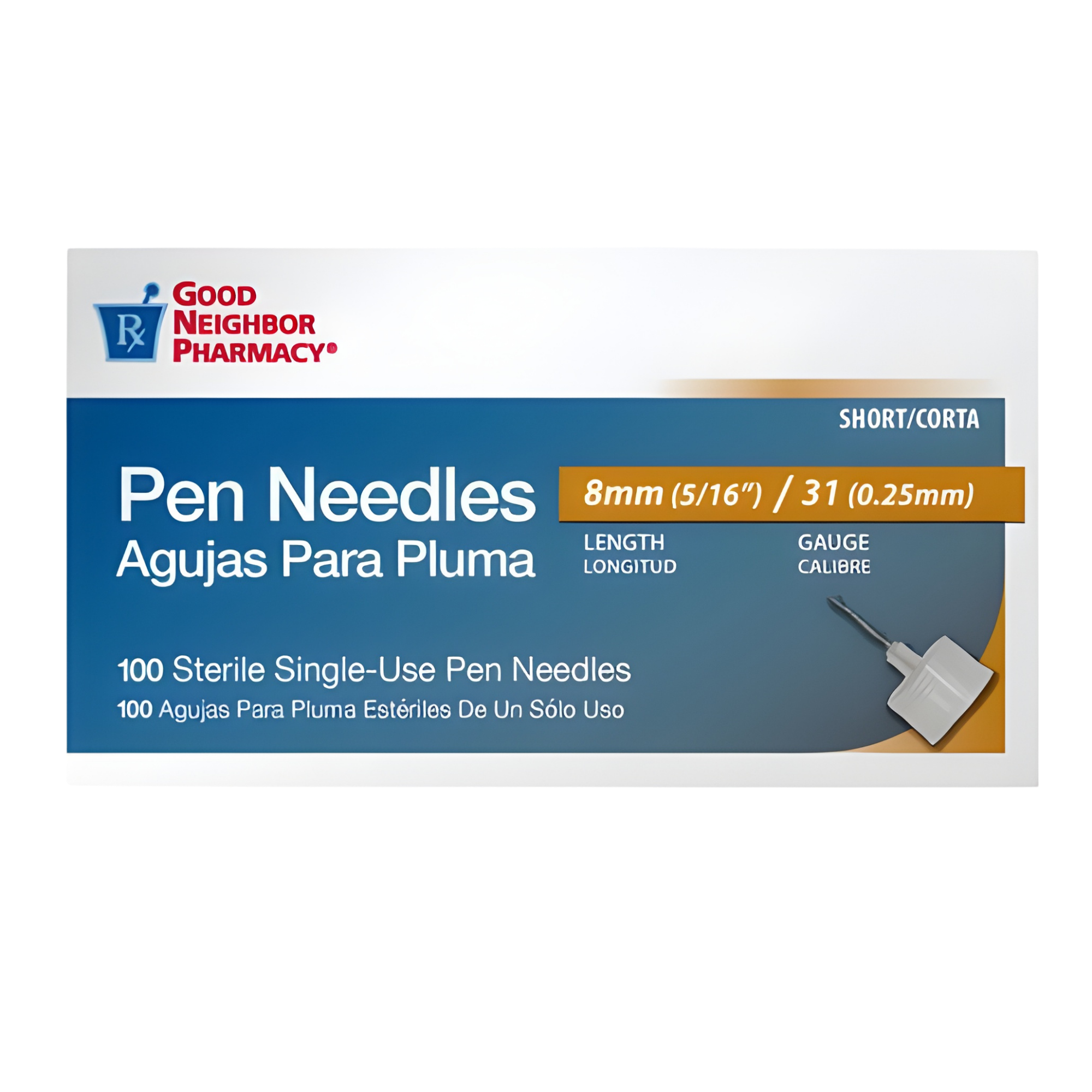 GNP Pen Needles 4mm x 32G, 100ct