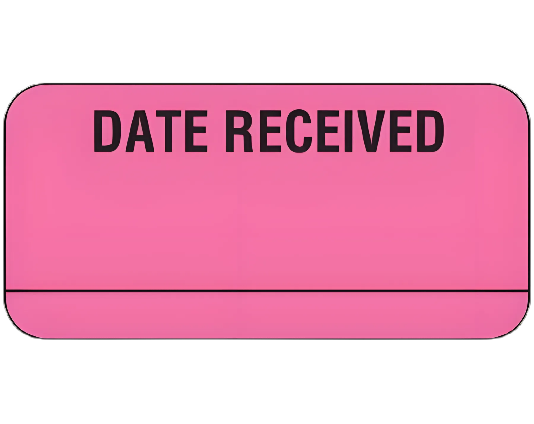 Shamrock Scientific Pre-Printed/Write-On Quality Control Label, Pink, 3/4 X 1-1/2 Inch