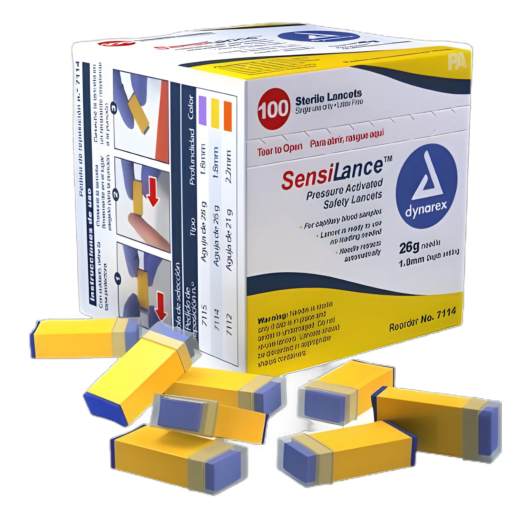 Safety Lancet SensiLance™ 26 Gauge Retractable Pressure Activated Finger