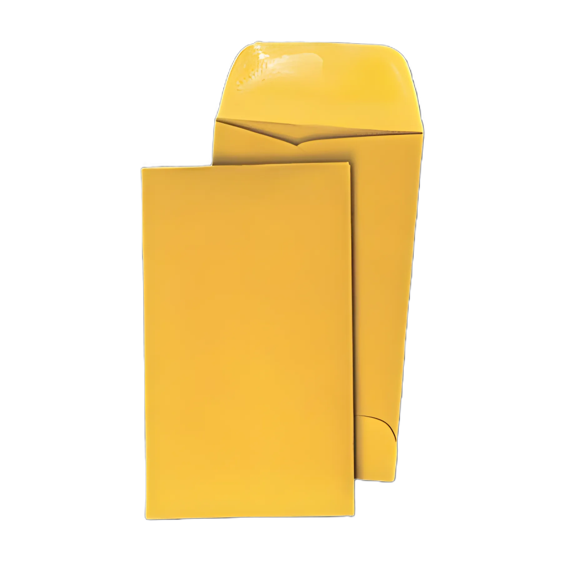 Kraft Coin Envelope, #5 1/2, Round Flap, Gummed Closure, 3.13 x 5.5, Light Brown Kraft, 500/Box