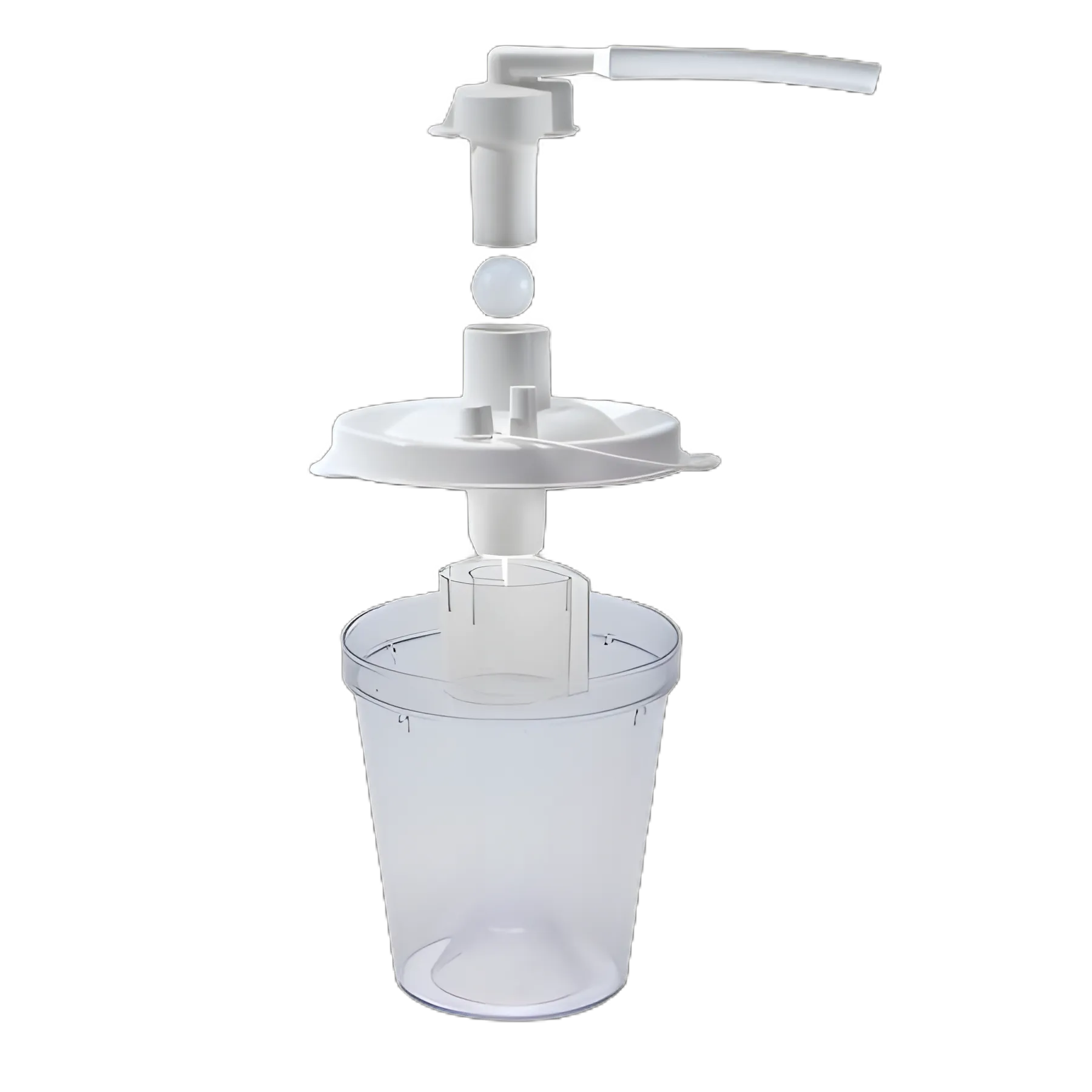 Suction Canister Kit Vacu-Aide® QSU 800 mL Float Valve Shut-Off Lid