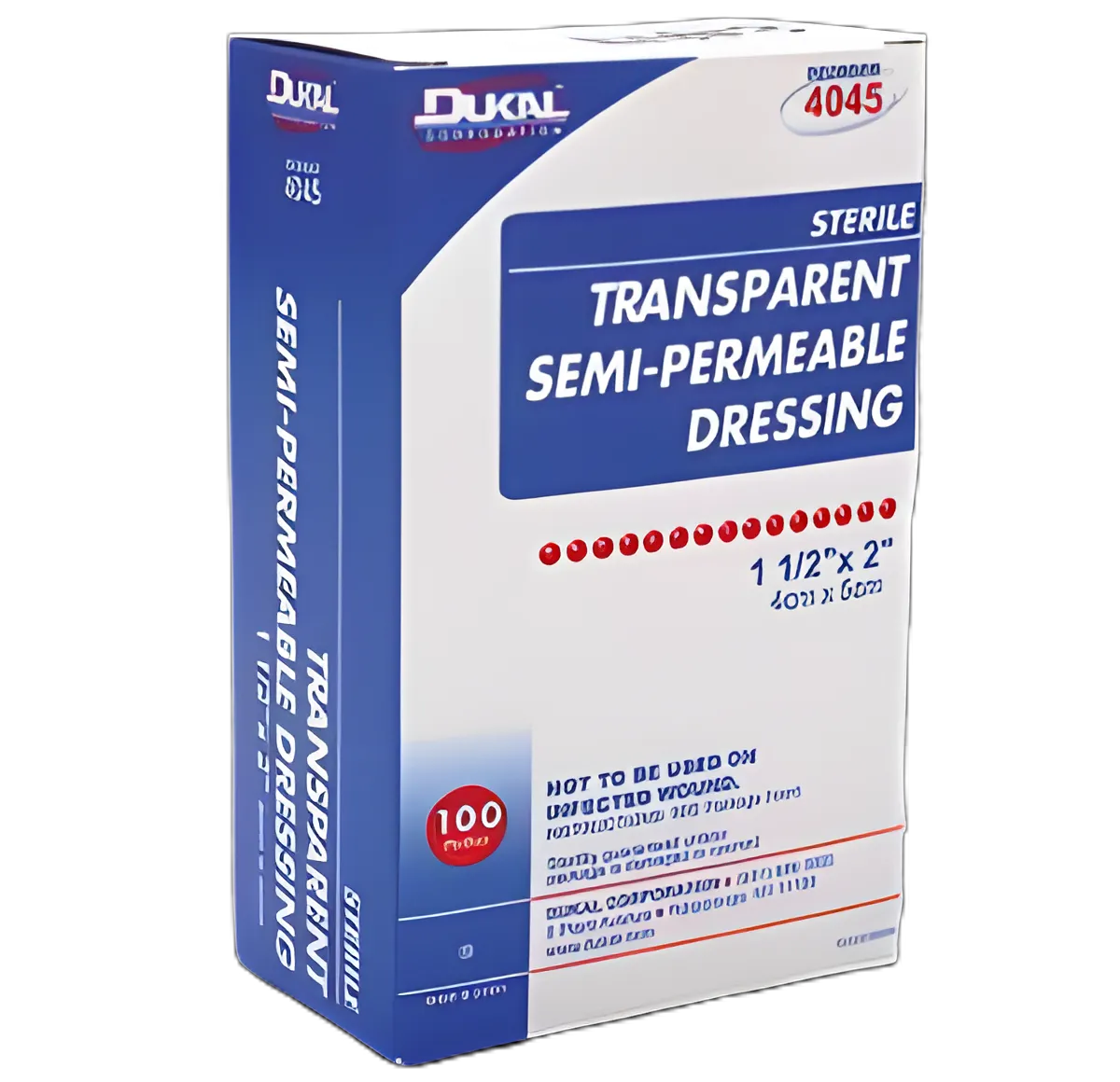 Transparent Film Dressing Dukal™ 1/2 X 2 Inch 2 Tab Delivery Octagon Sterile