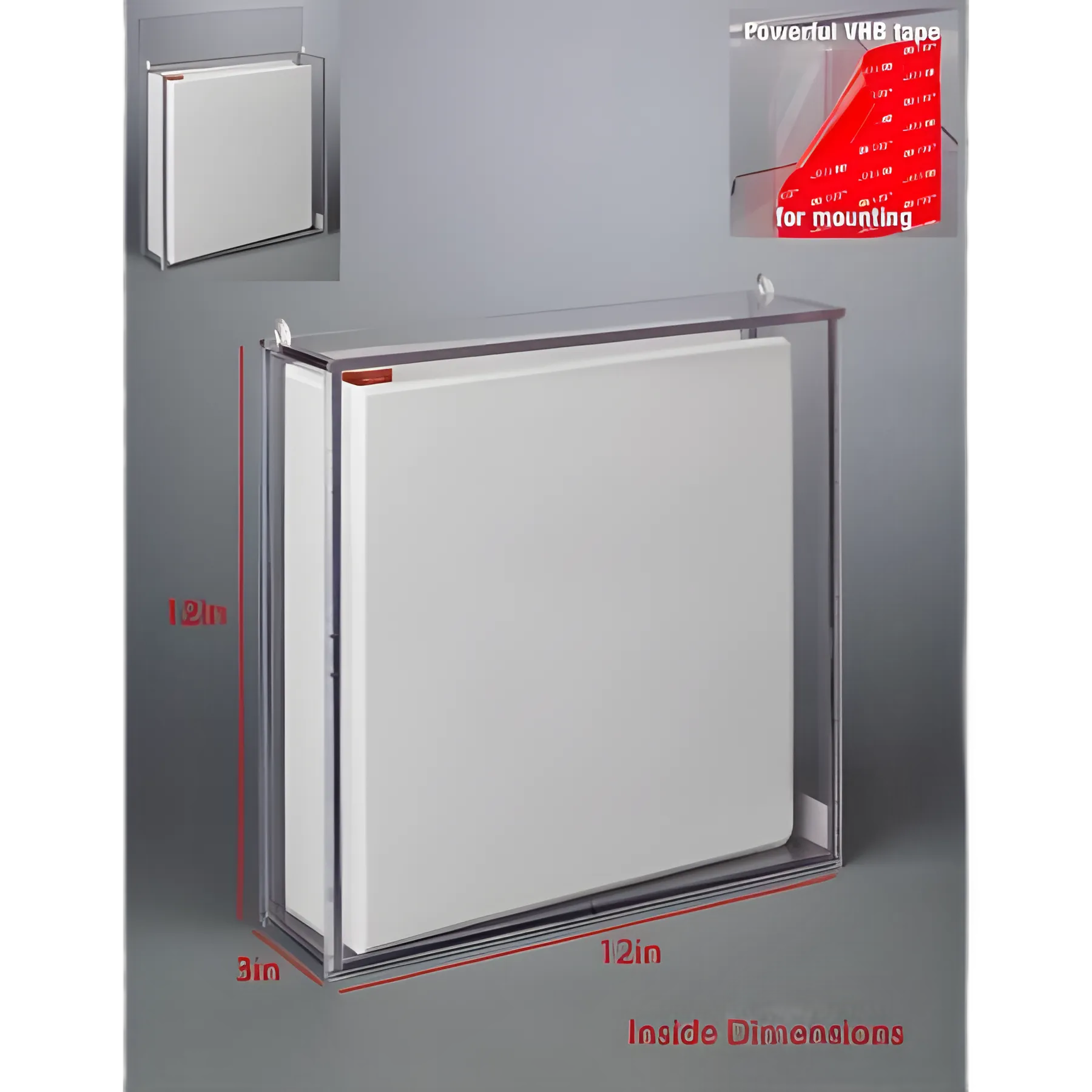 Poltex® Binder Holder with Lid - Clear, Durable PETG for Medical Offices