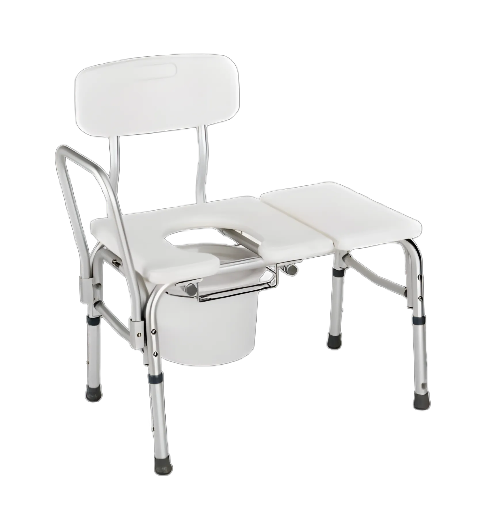 Carex® Bath / Commode Transfer Bench Fixed Arm 18 to 21 Inch Seat Height 300 lbs. Weight Capacity