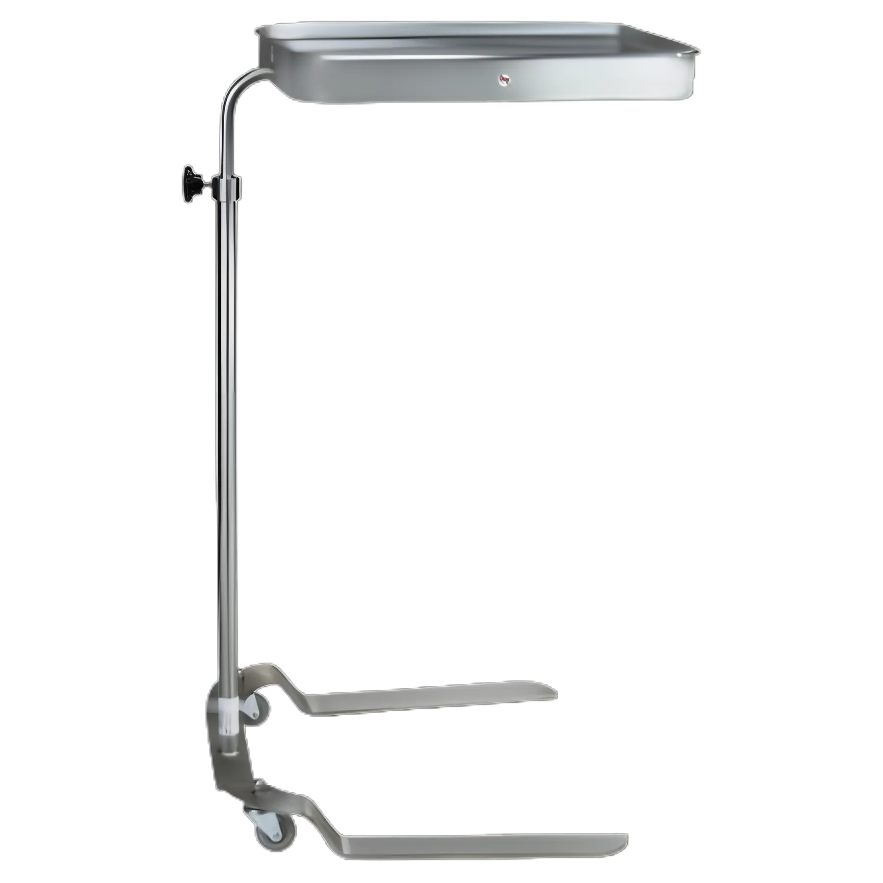 Mayo Instrument Stand Newark Tray U-Shaped Base 39-1/2 to 62 Inch 12-5/8 X 19-1/8 Inch Tray