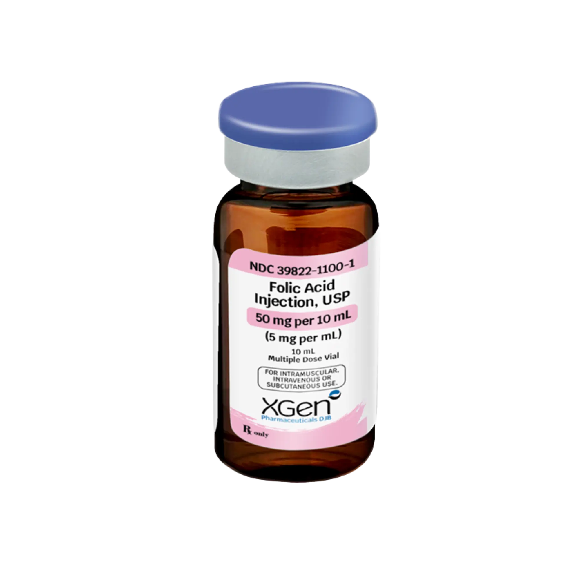 Folic Acid 5 mg / mL Injection 10 mL