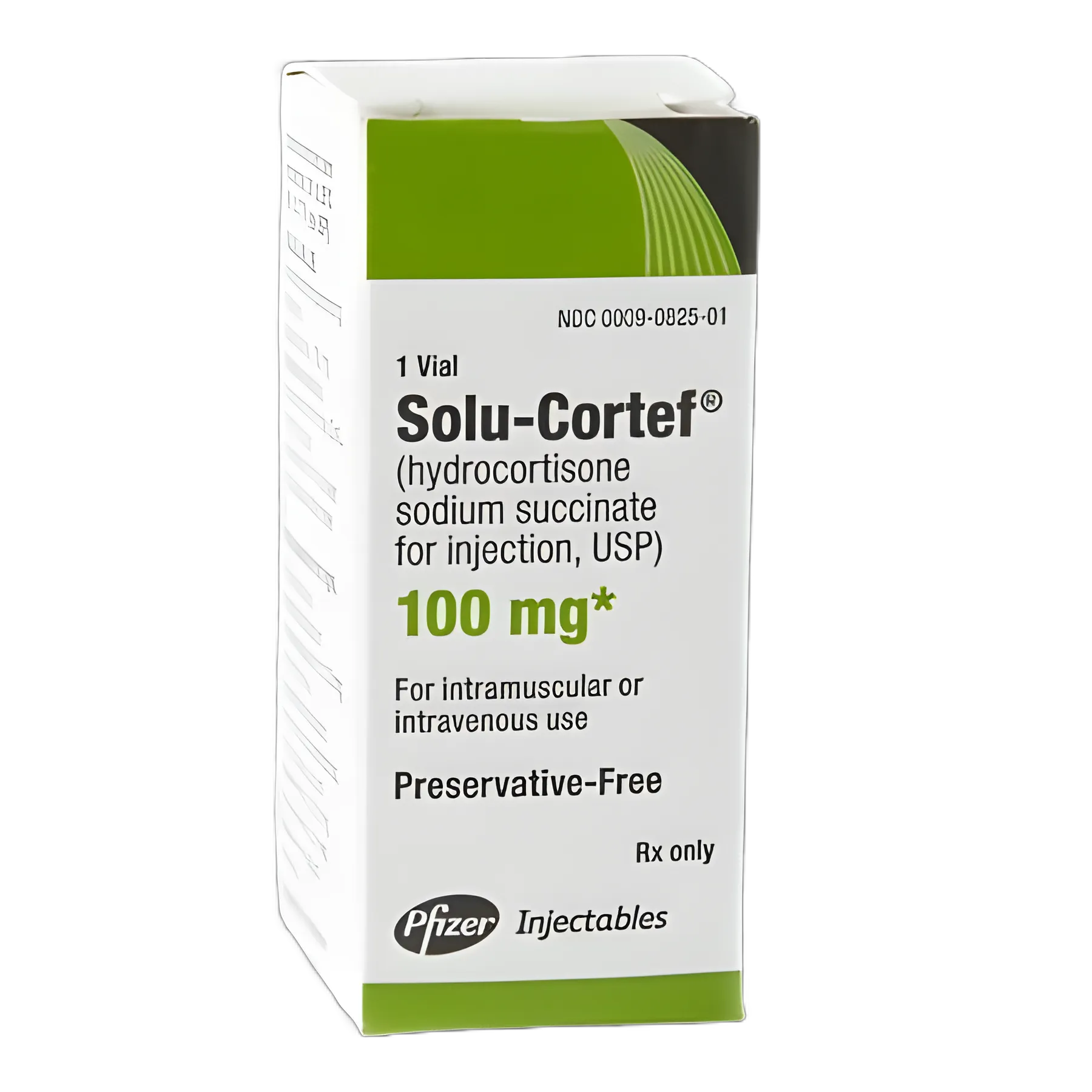 Solu-Cortef® Hydrocortisone Sodium Succinate, Preservative Free 100 mg / 2 mL Injection Vial 2 mL