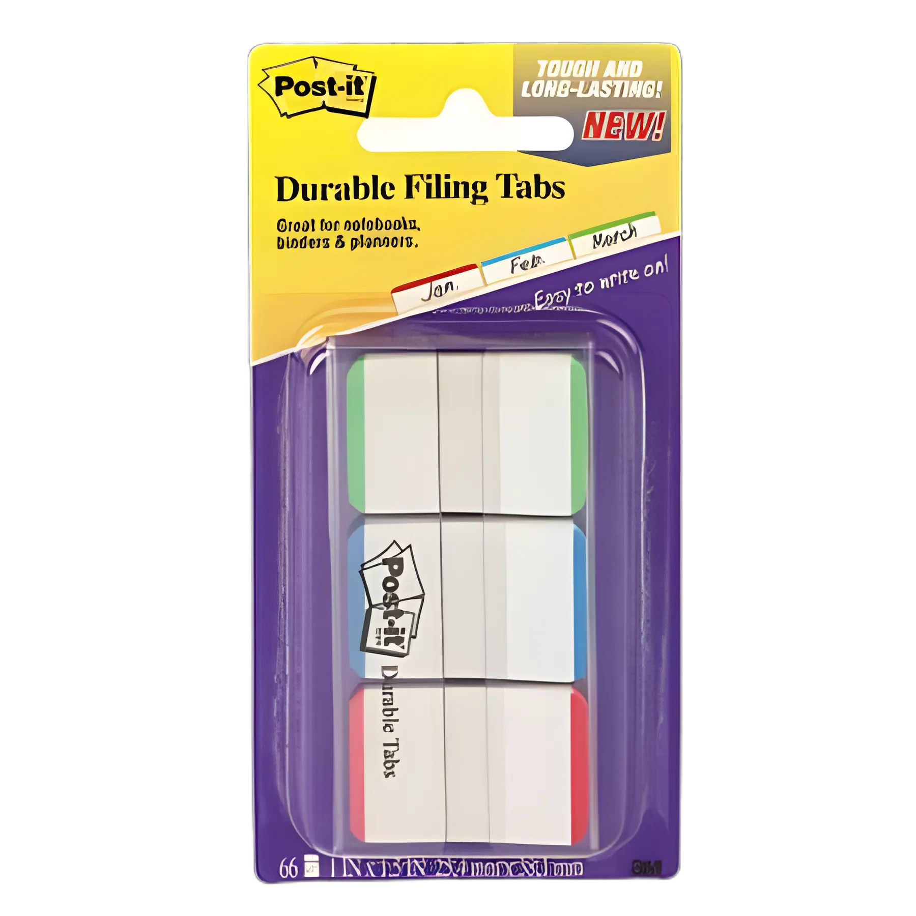 1" Lined Tabs, 1/5-Cut, Lined, Assorted Colors, 1" Wide, 66/Pack