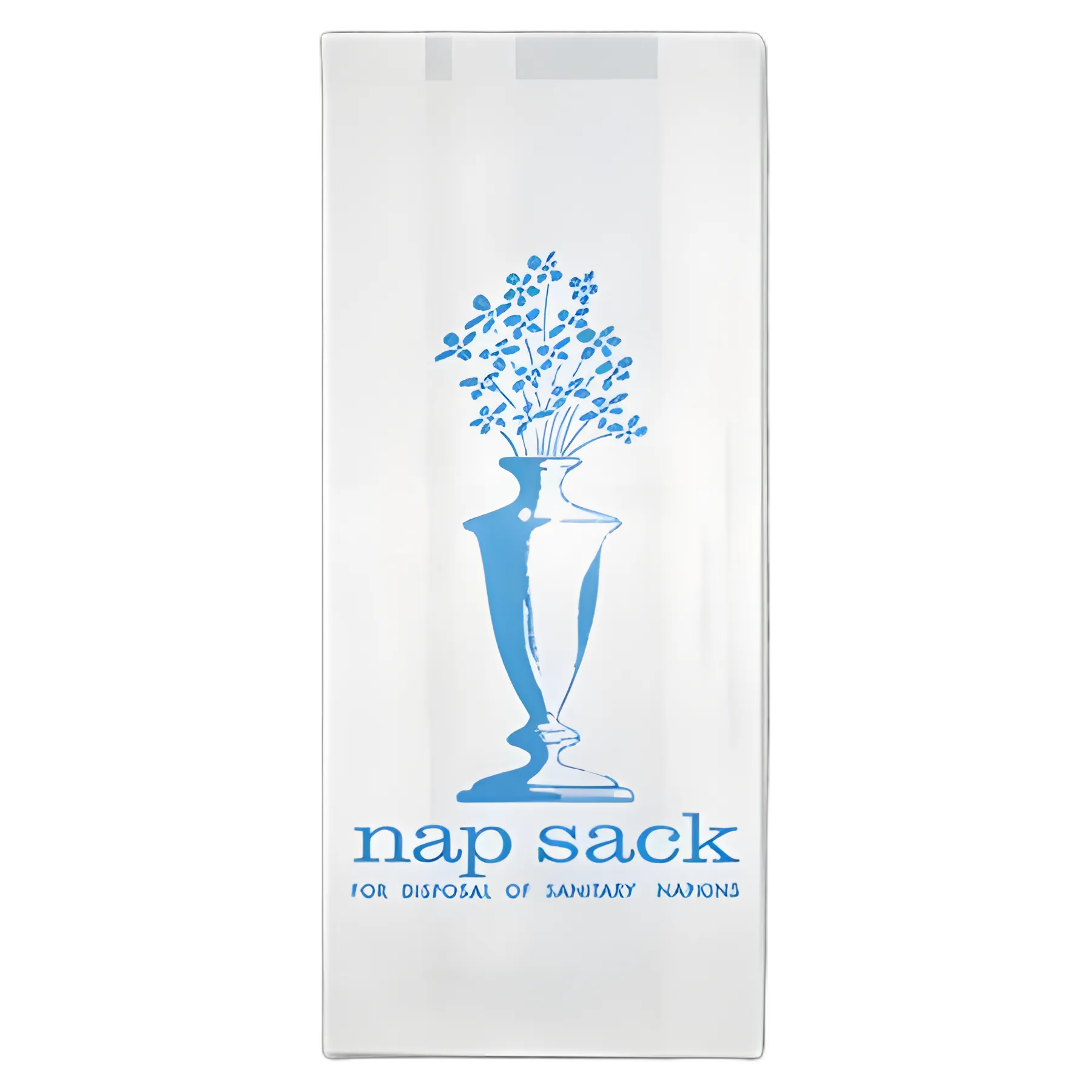 Nap Sack Sanitary Disposal Bags, 4" x 9", White, 1,000/Carton