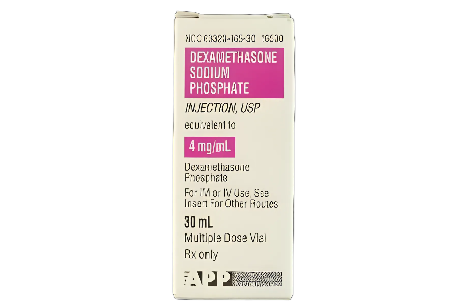 Dexamethasone Sodium Phosphate 4 mg / mL Injection Multiple-Dose Vial 30 mL - 63323016530