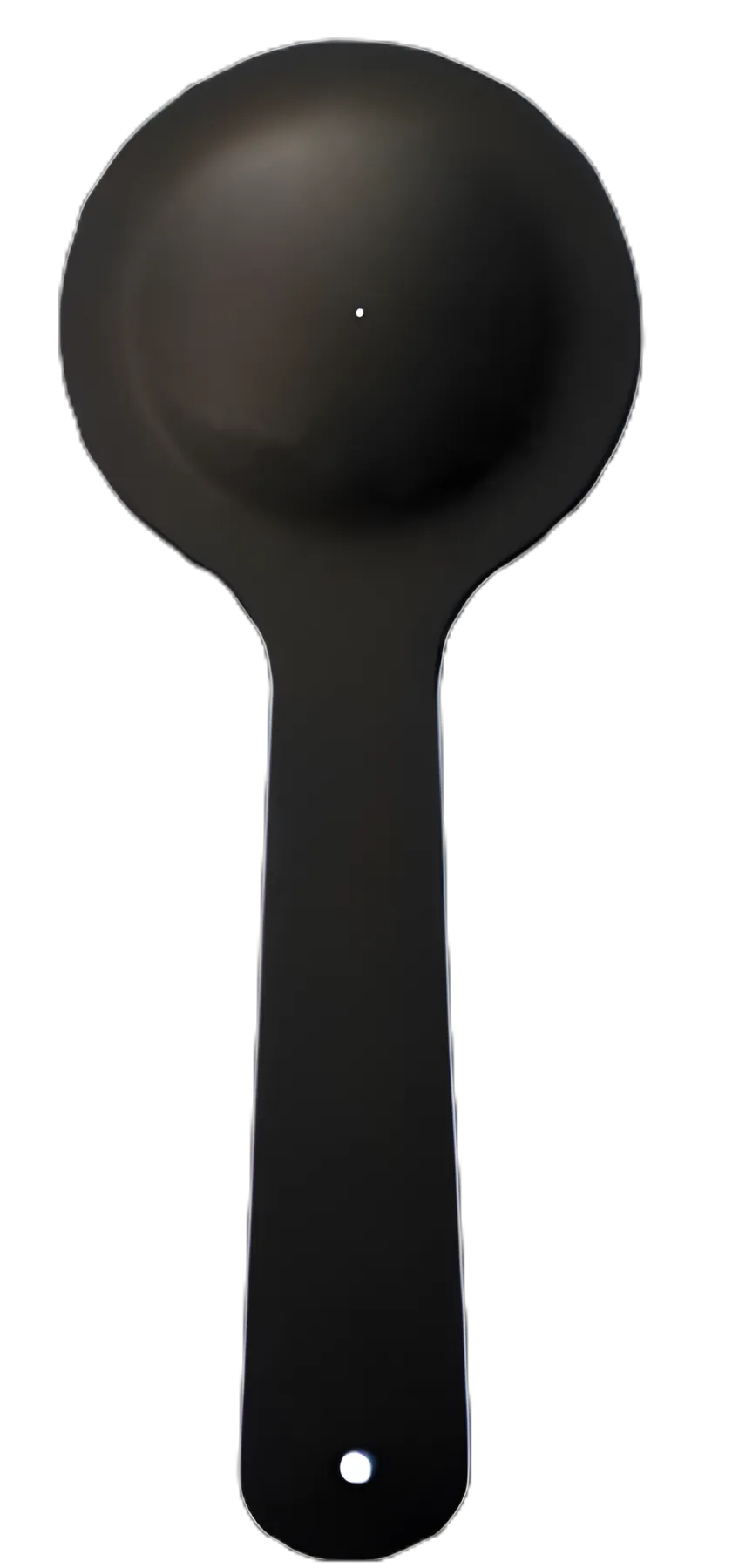 Eye Occluder 6-3/4 Inch Handheld Style Single Pinhole / Cupped Black Vinyl