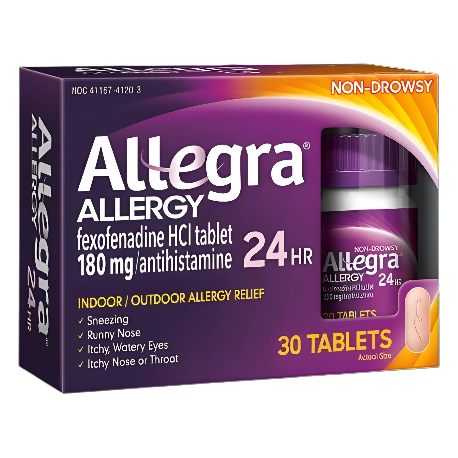 Allergy Relief Allegra® 180 mg Strength Tablet 30 per Box