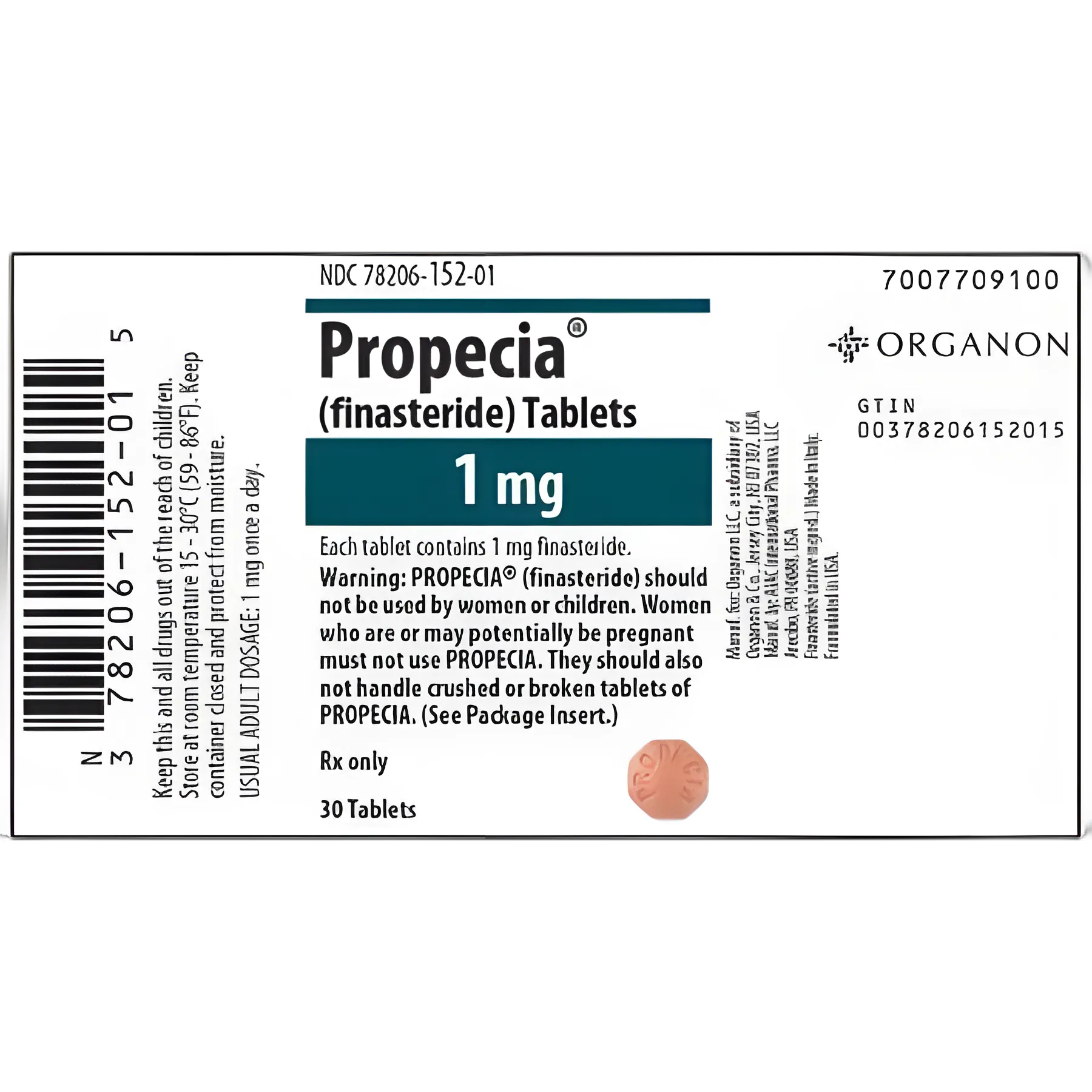 Propecia® Finasteride 1 mg Tablet Bottle 30 Tablets