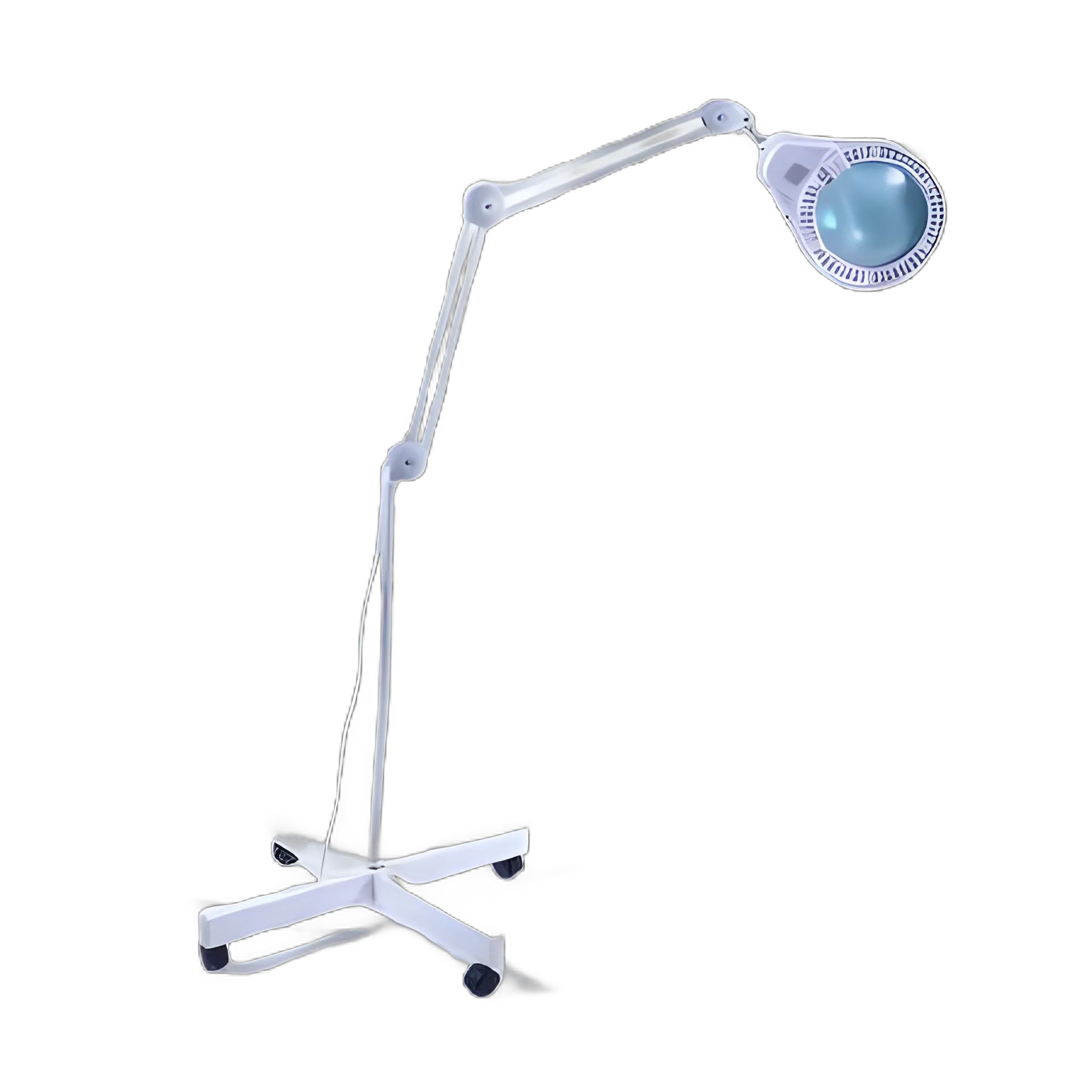 Magnifying Lamp 5 Diopter Fluorescent, LED Mobile Base 22 W