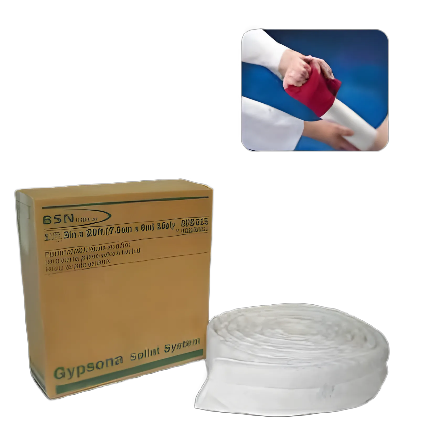 Padded Plaster Bandage Gypsona® Splinting System 2 Inch X 20 Foot Cotton / Foam / Plaster of Paris White