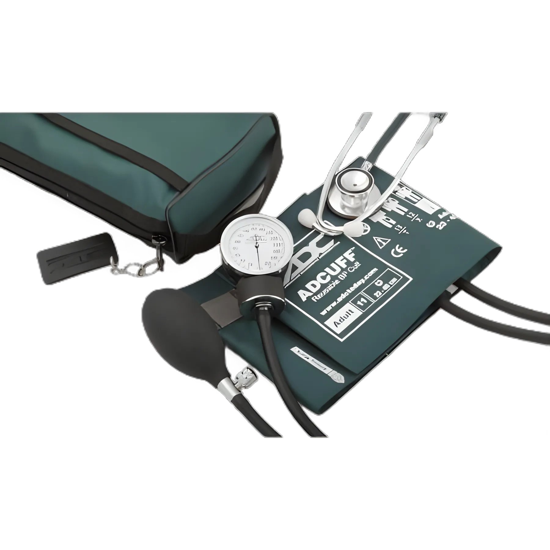 Reusable Aneroid / Stethoscope Set Pro's Combo II® DH 23 to 40 cm Adult Cuff Dual Head General Exam Stethoscope Pocket Aneroid - 768-670-11ATL