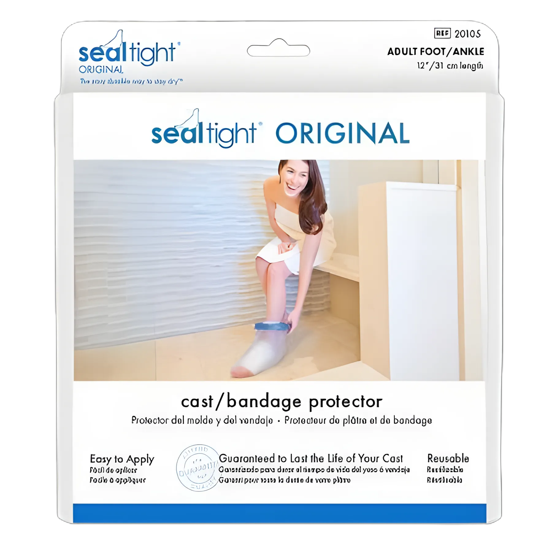 Foot / Ankle Cast Protector SEAL-TIGHT® One Size Fits Most Polyvinyl 12 Inch Length / 21 Inch Max Circumference