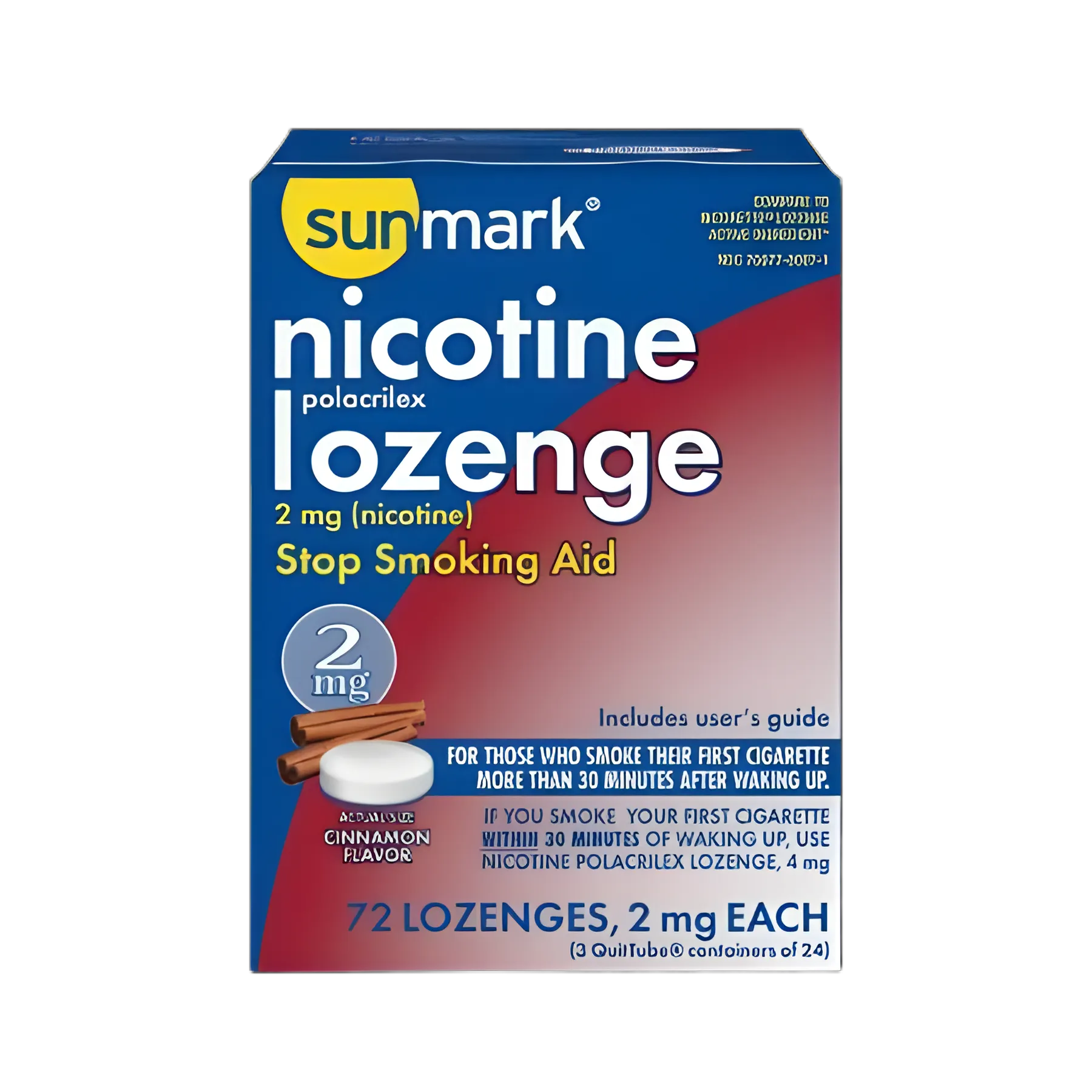 McKesson 2mg Nicotine Polacrilex Lozenges - Stop Smoking Aid, Cinnamon Flavor, Latex-Free