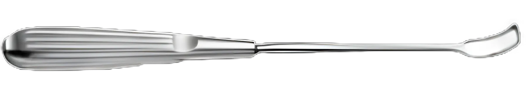 Adenoid Curette V. Mueller® Jones 9 Inch Length Hollow Handle with Grooves 8 mm Tip Curved Fenestrated Rectangular Loop Tip