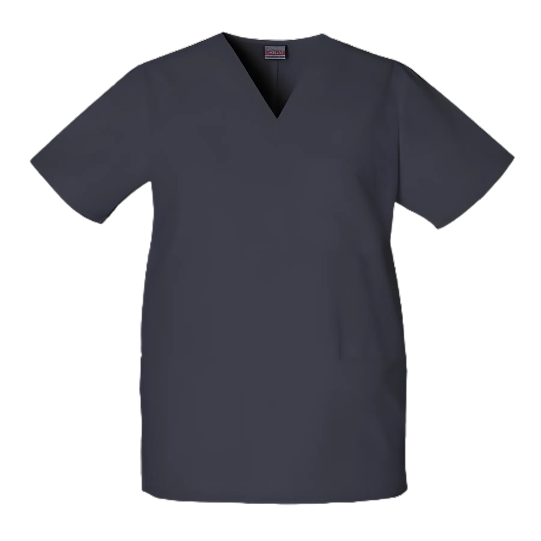Unisex X-Large Scrub Shirt in Pewter with 3 Pockets - Medical Apparel