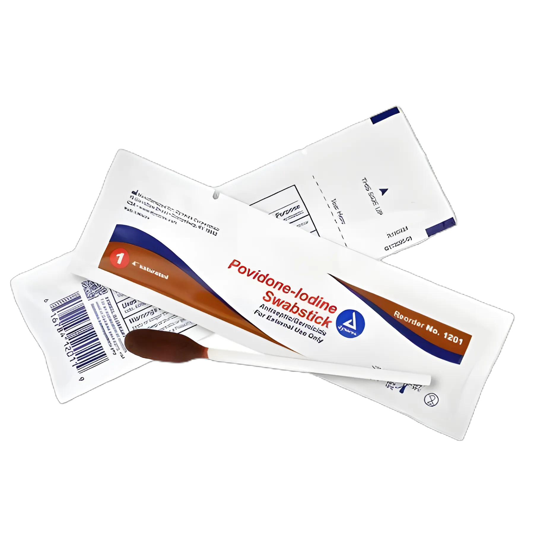 Impregnated Swabstick 10% Strength Povidone Iodine Individual Packet NonSterile