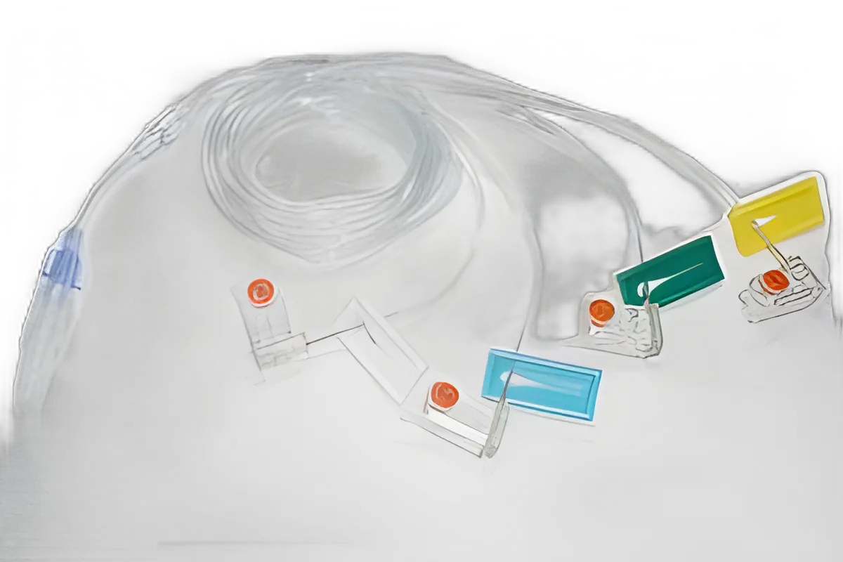 Alimed Multi-Lumen Subcutaneous Infusion Set, 27G x 4-6mm, 36" Tubing