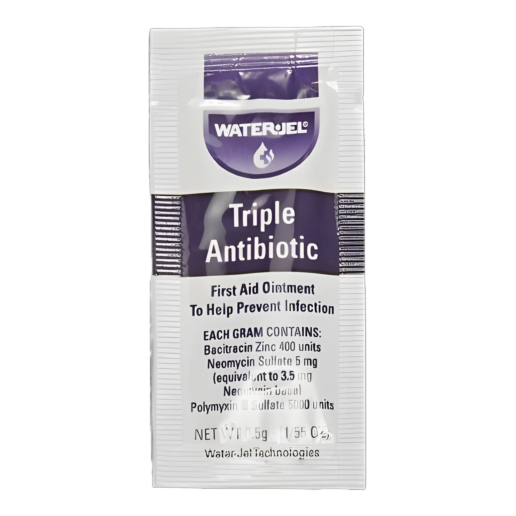 First Aid Antibiotic Water Jel Ointment 0.5g Individual Packet - Prevent Infection in Minor Wounds
