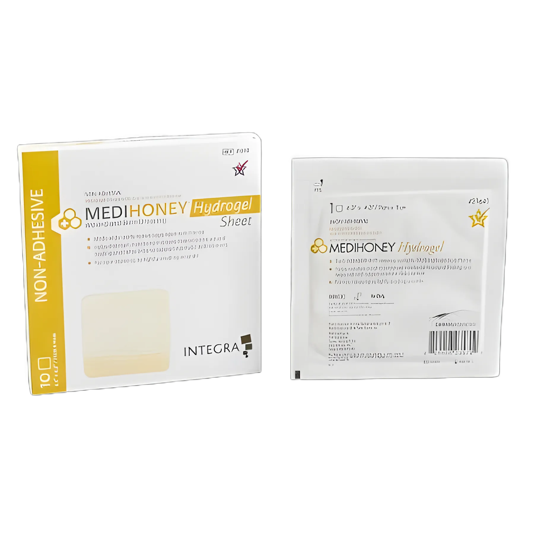 MEDIHONEY® Honey Hydrogel Dressing 4.3x4.3 Inch - Wound & Burn Care