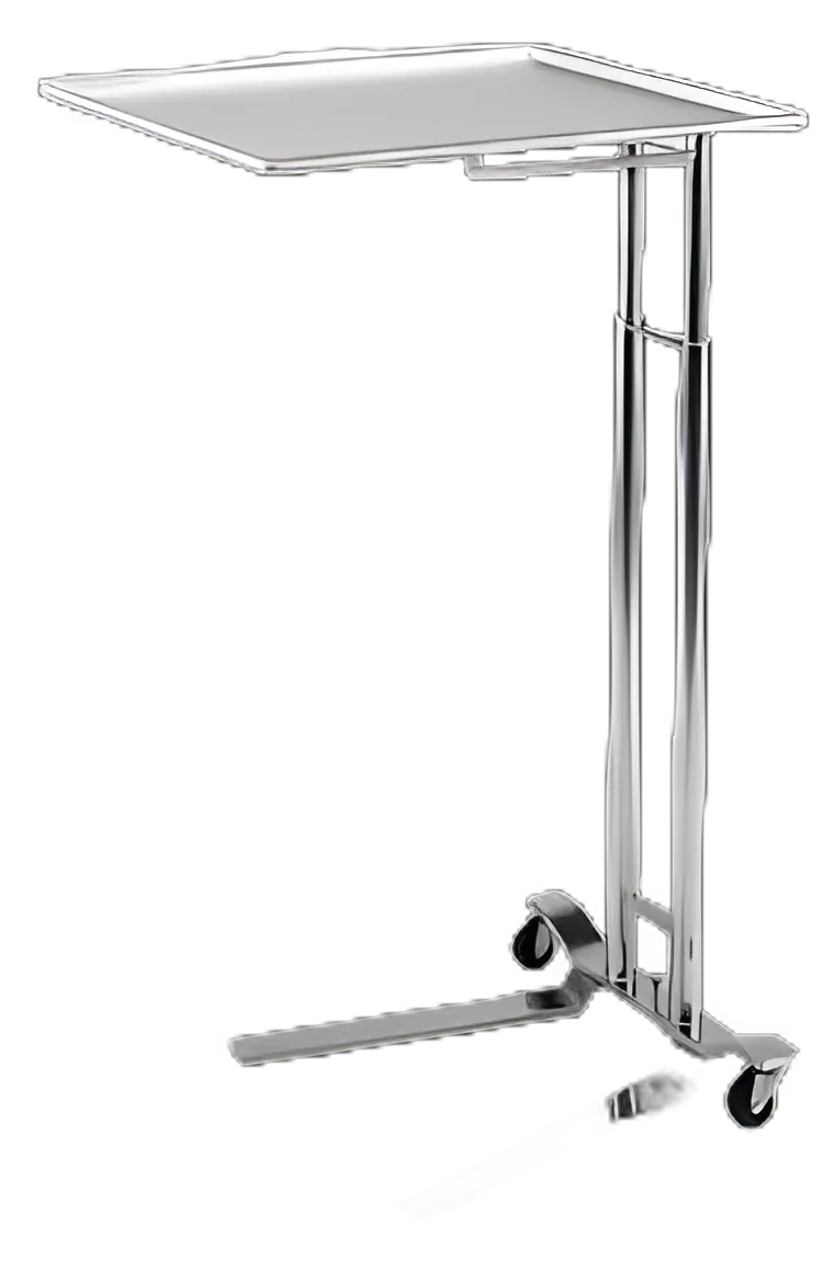 Mayo Instrument Stand Mayo Tray U-Shaped Base 36 - 62 Inch 25 Inch