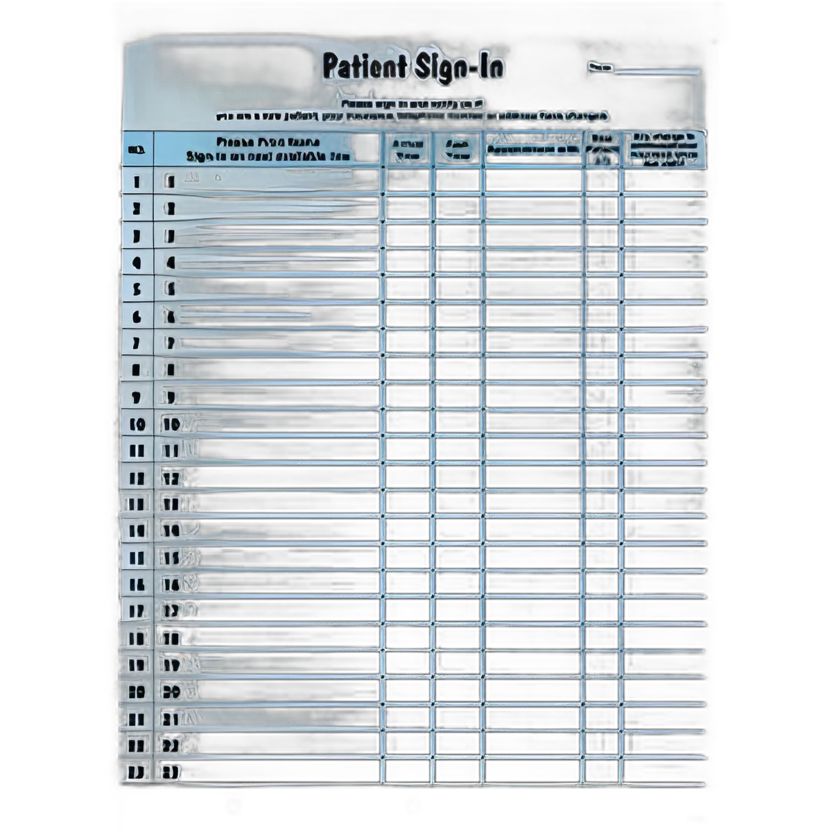Healthcare Forms Patient Sign-in Forms 8-1/2 X 11 Inch