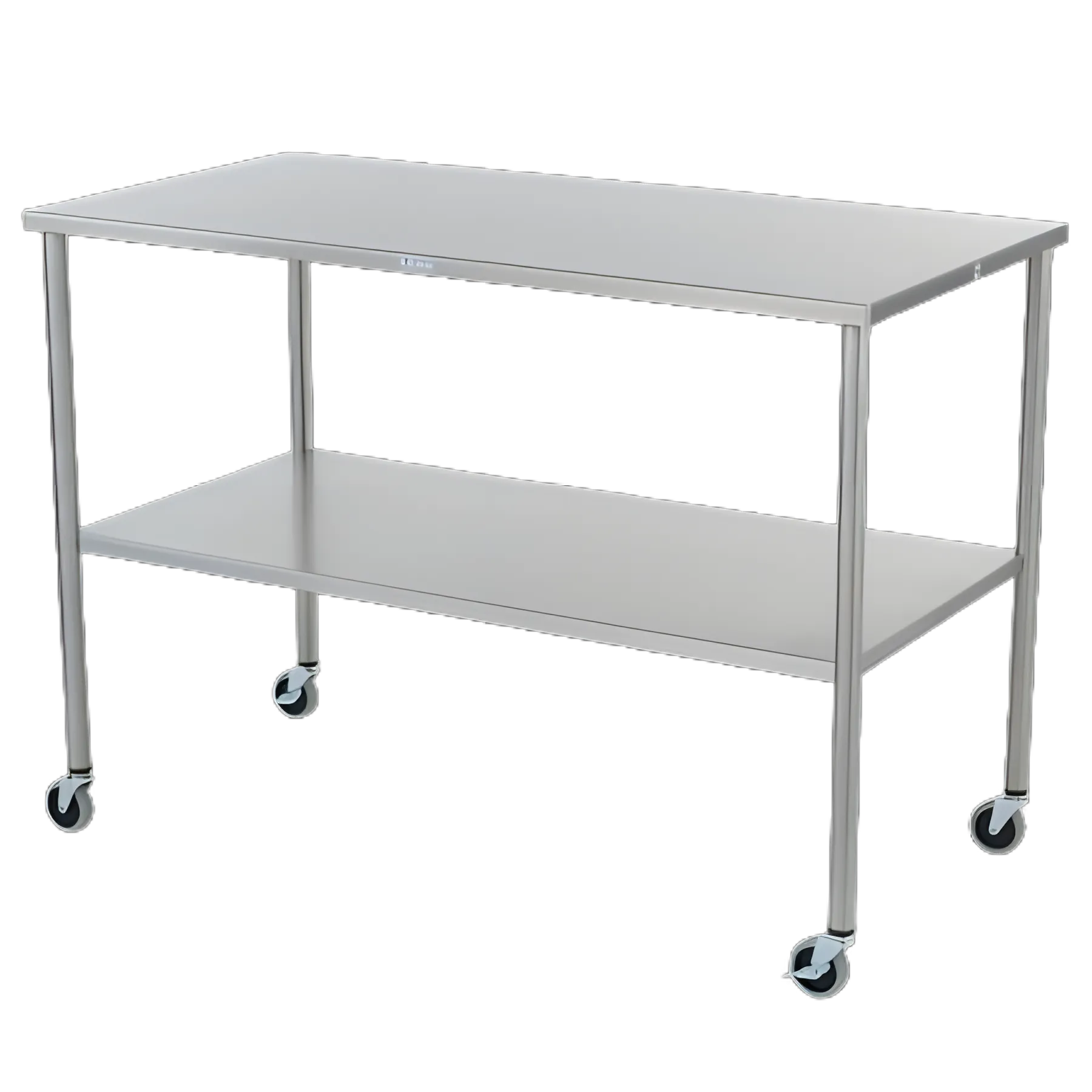 Instrument Table Howard 36 X 24 X 34 Inch 304 Stainless Steel / 18 Gauge 16 Inch Shelf Spacing 300 lbs. Weight Capacity 1 Shelf
